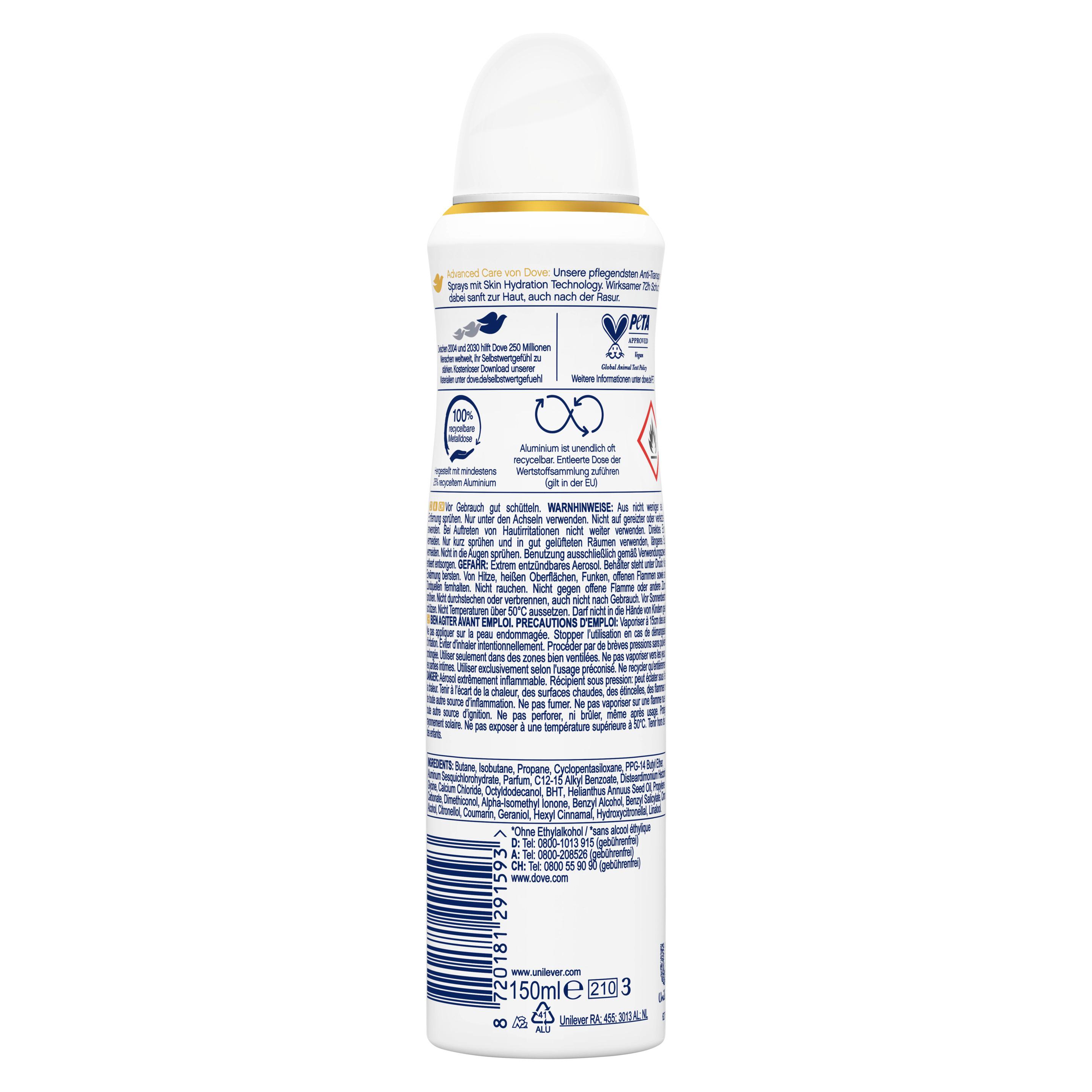 Produktbild Dove Deospray Anti-Transpirant Advanced Care Invisible Dry 2 von 5