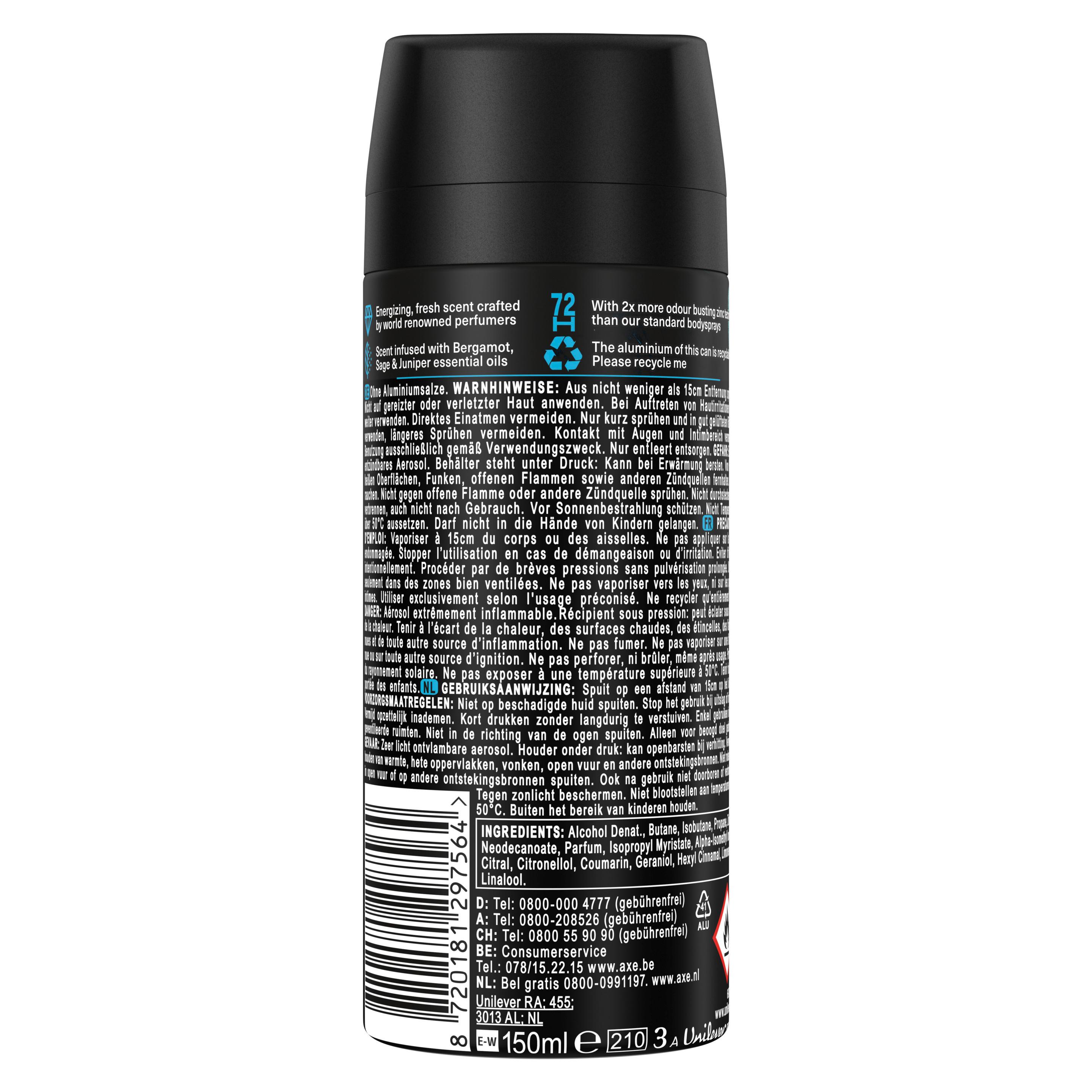 Produktbild AXE Premium Bodyspray Aqua Bergamot ohne Aluminiumsalze 3 von 7