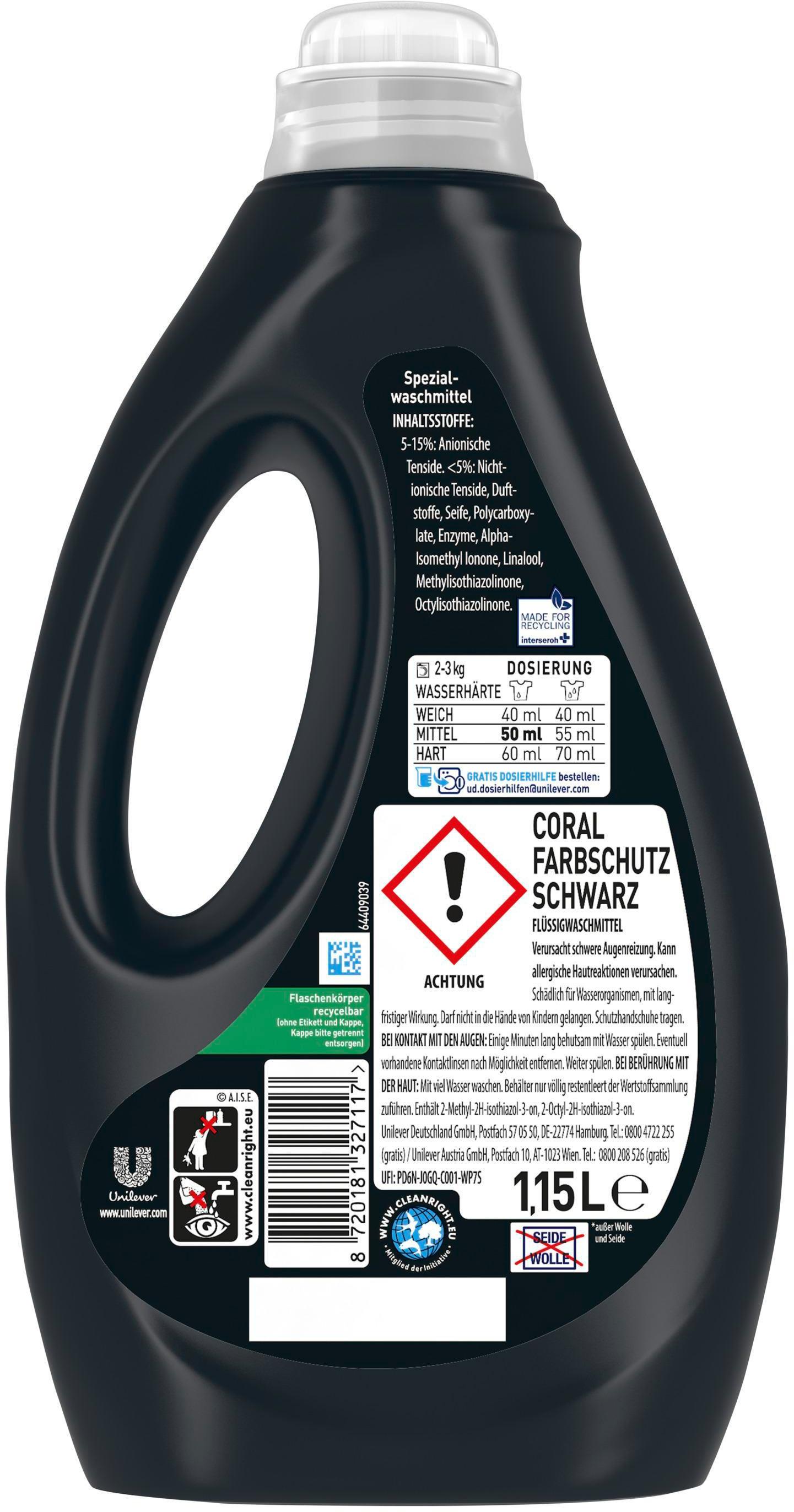 Produktbild Coral Flüssigwaschmittel Black Velvet 23WL 2 von 7