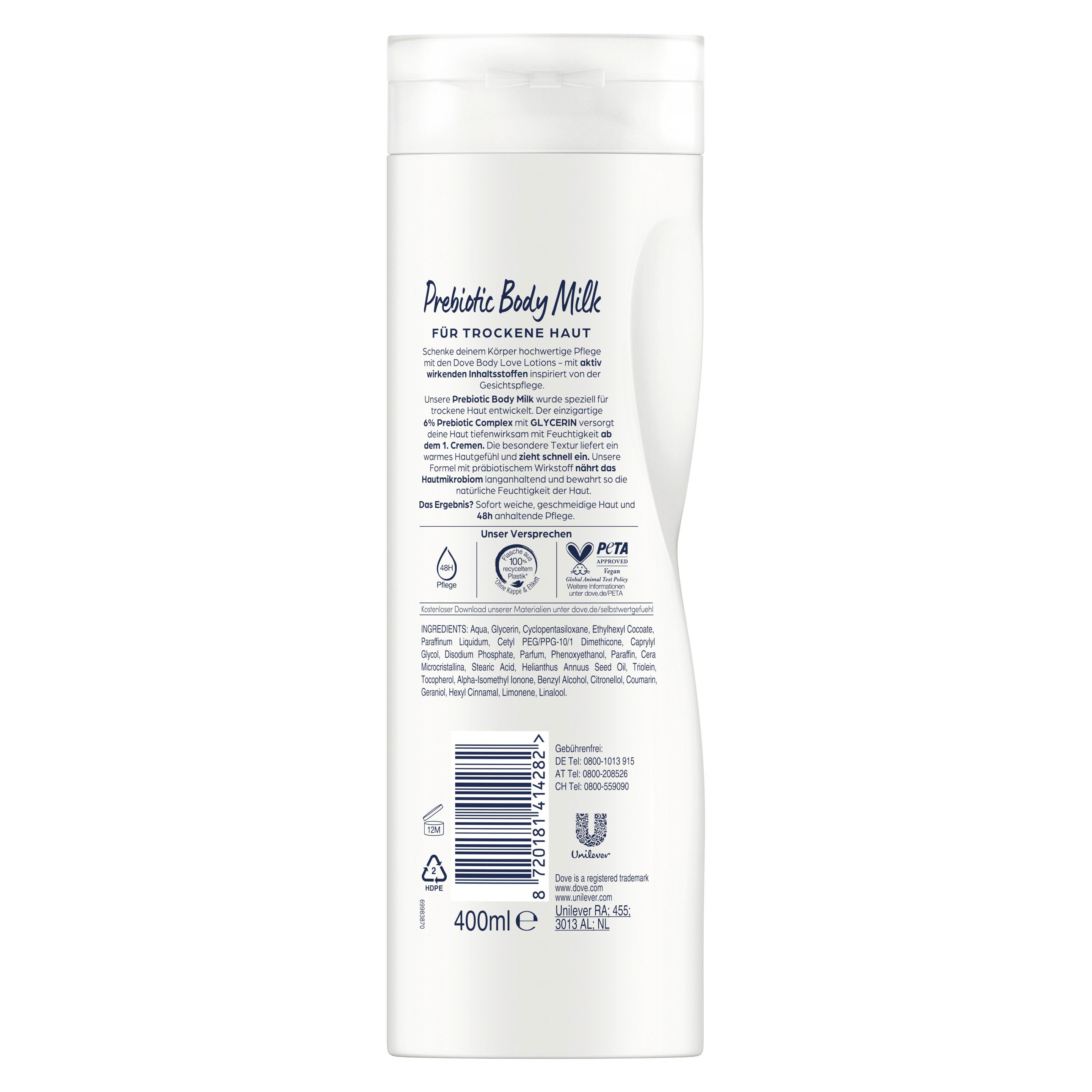 Produktbild Dove Prebiotic Body Milk mit Glycerin 2 von 11