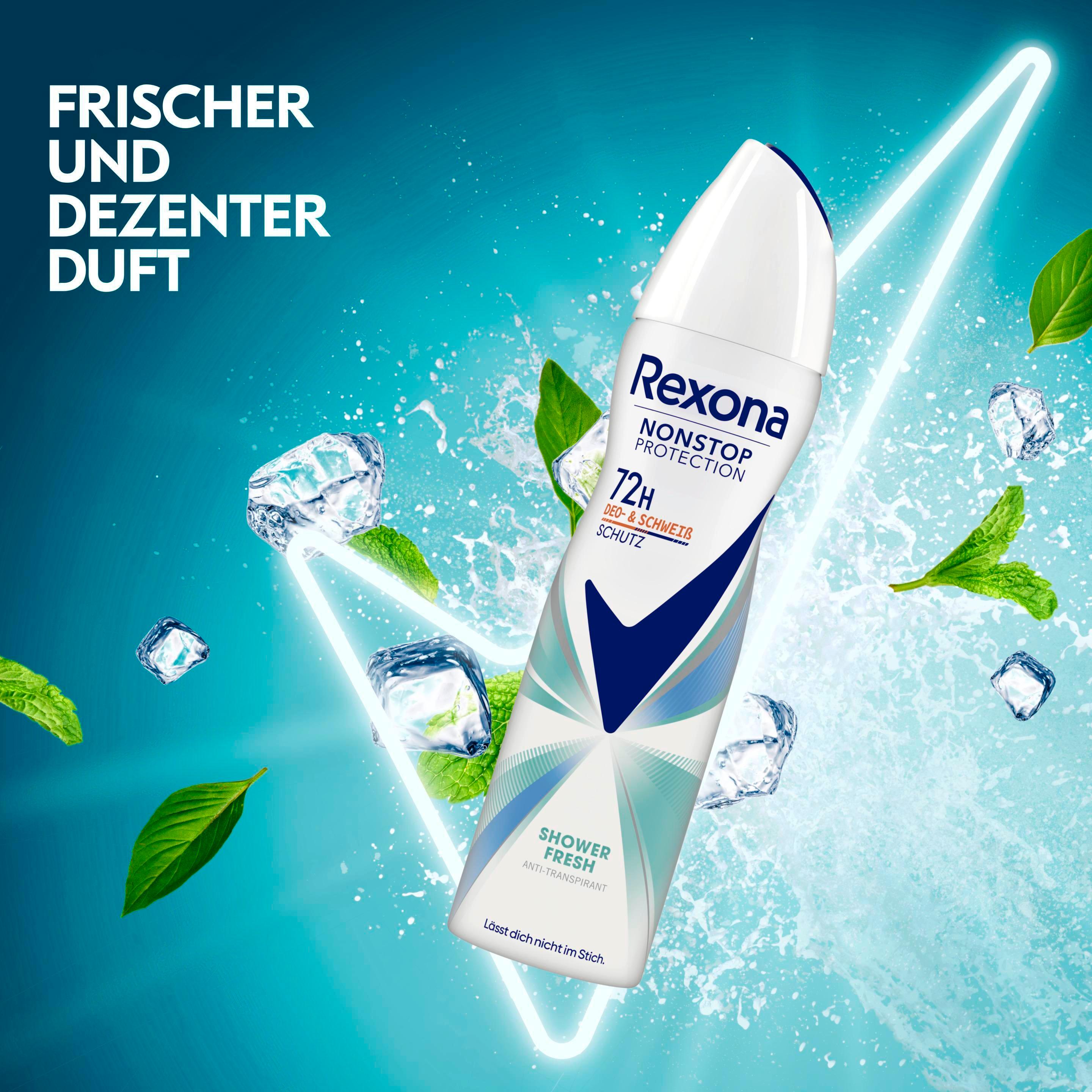 Produktbild Rexona Nonstop Protection Shower Fresh Anti-Transpirant 2 von 5