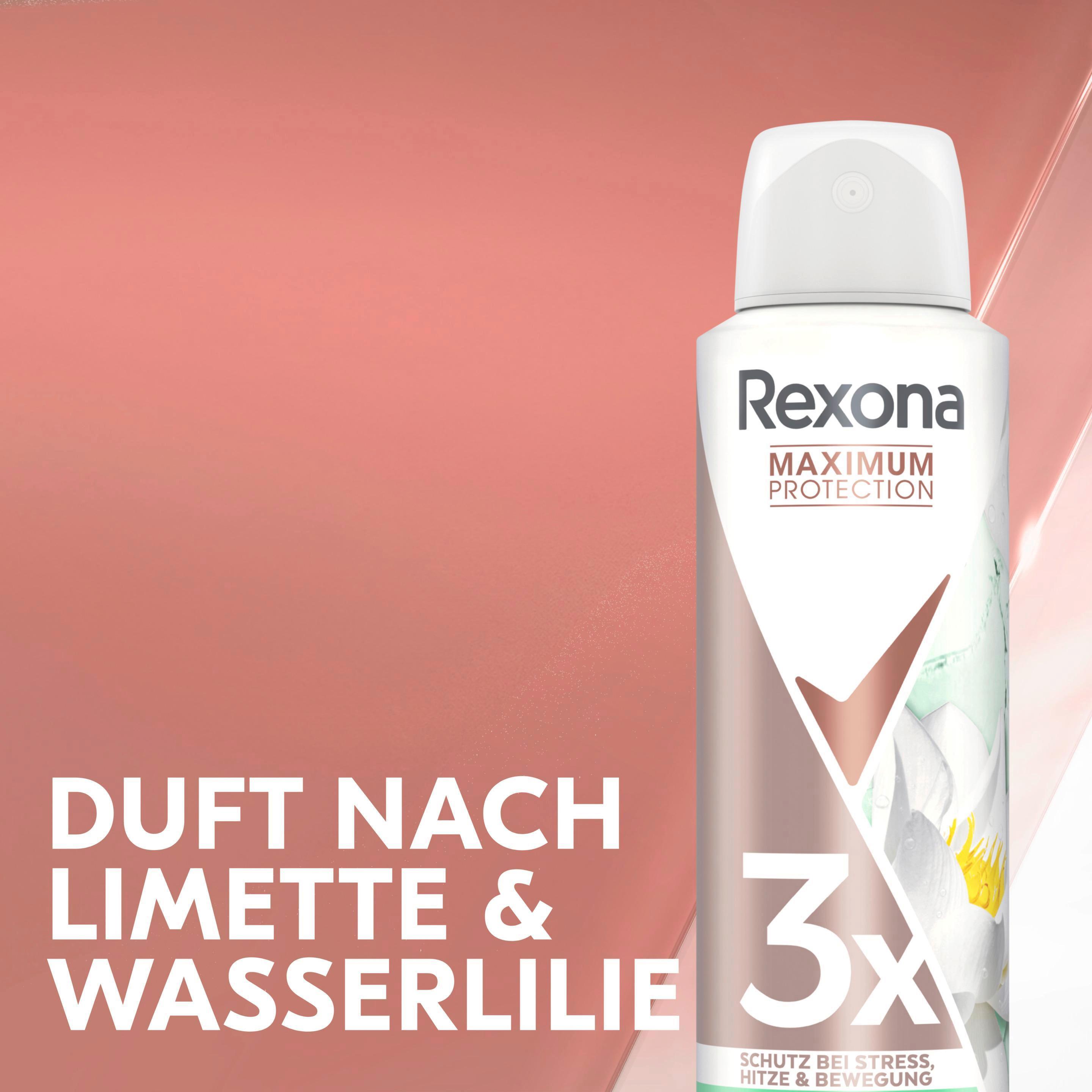 Produktbild Rexona Maximum Protection Antitranspirant Deospray Lime&Waterlily Scent 7 von 7