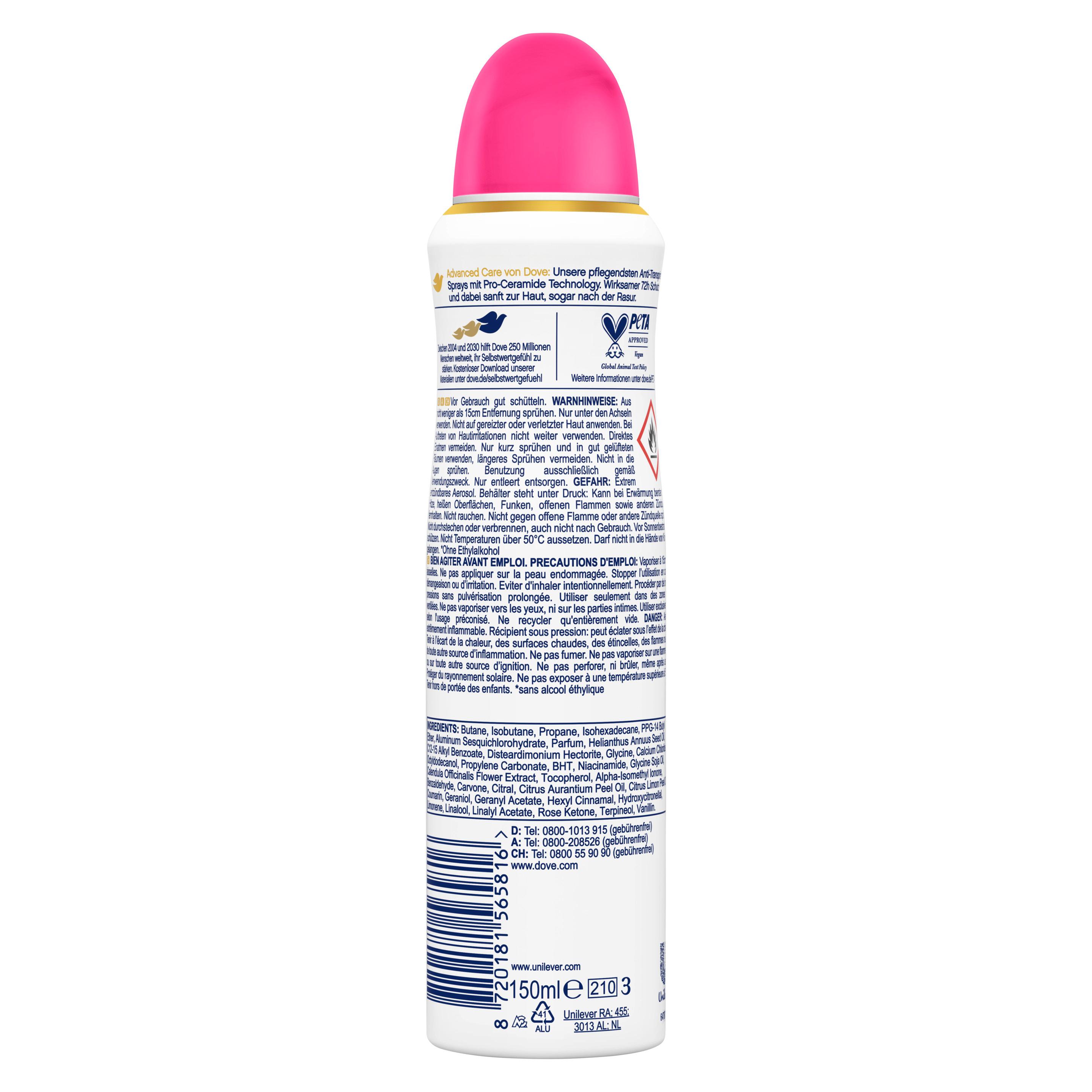 Produktbild Dove Deo-Spray Antitranspirant Advanced Care Drachenfrucht- und Kokosduft  2 von 5