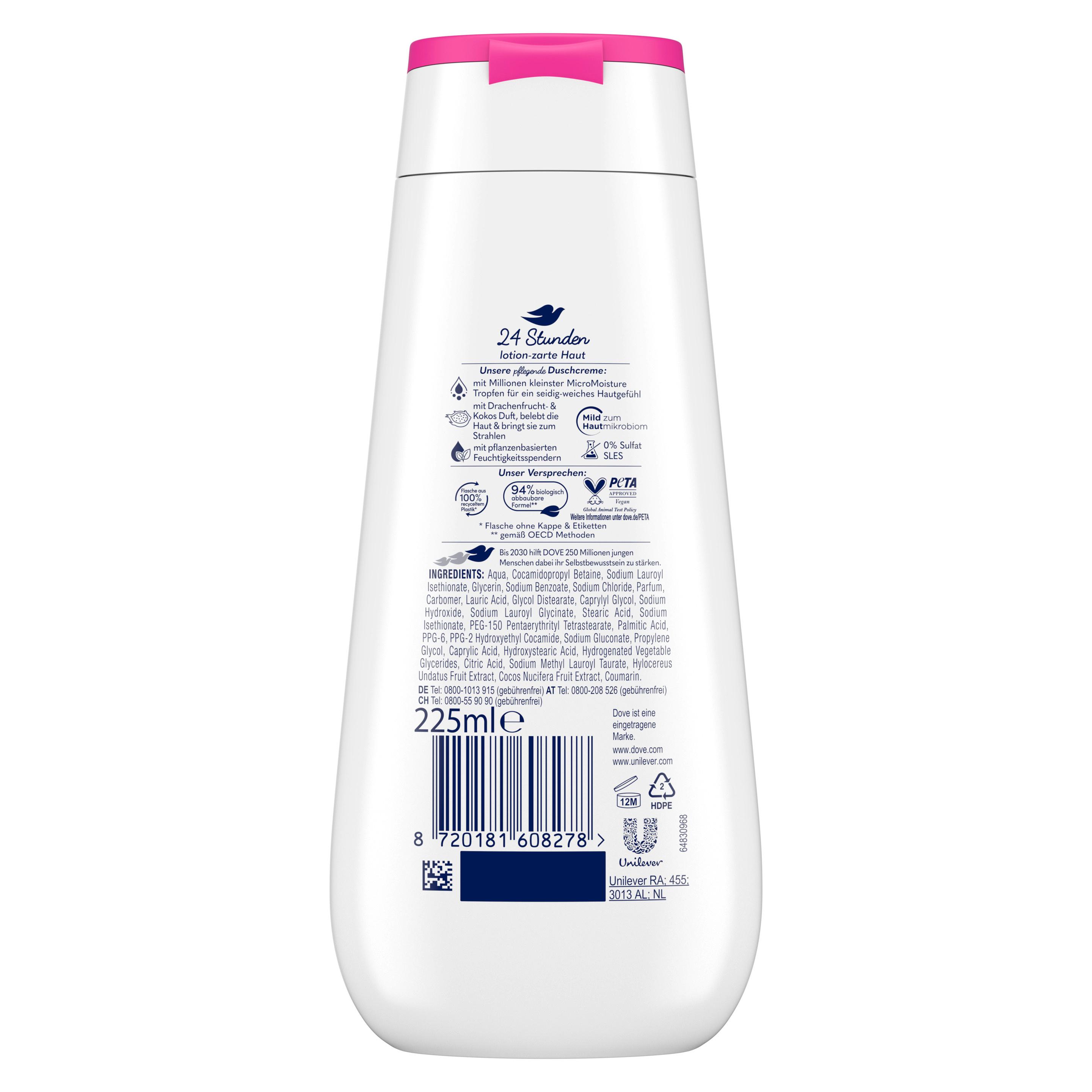Produktbild Dove Advanced Care Duschcreme Belebende Pflege Drachenfrucht- & Kokosduft 2 von 3