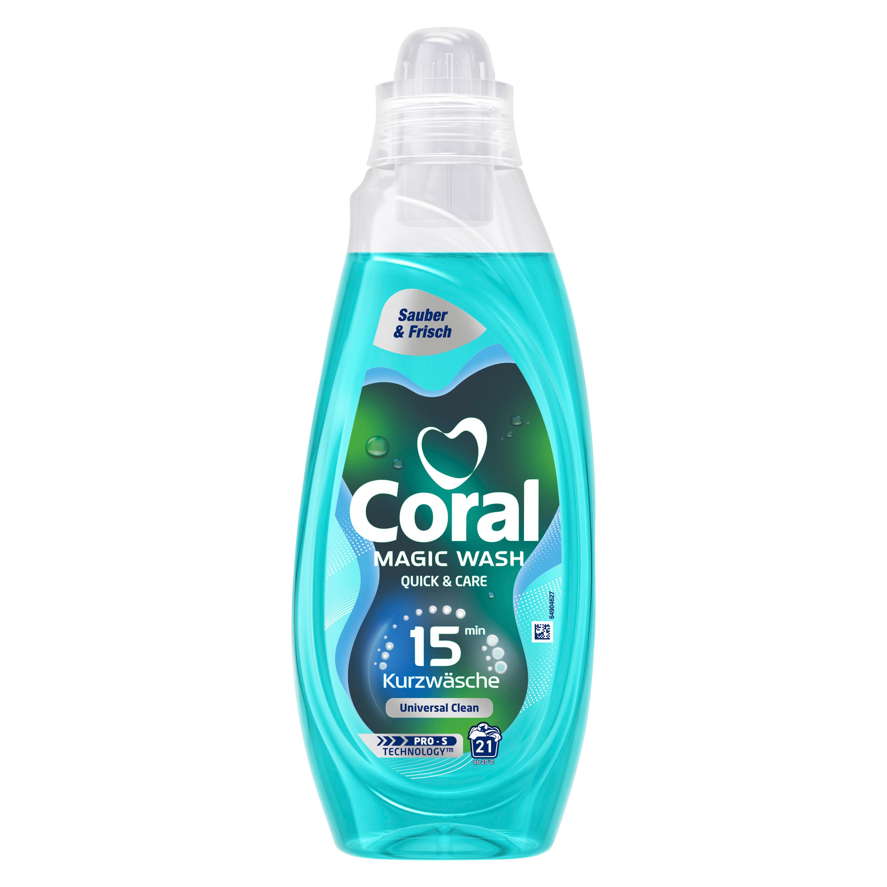 Coral Flüssigwaschmittel Magic Wash Universal Clean 21 WL 