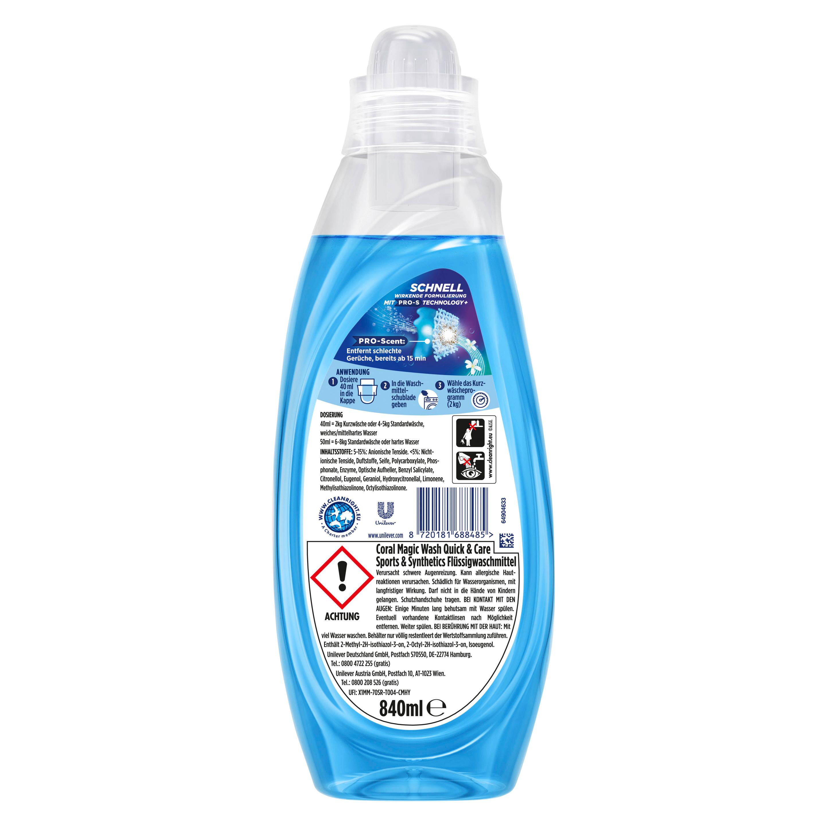 Produktbild Coral Flüssigwaschmittel Magic Wash Sports & Synthetics 21 WL  3 von 4
