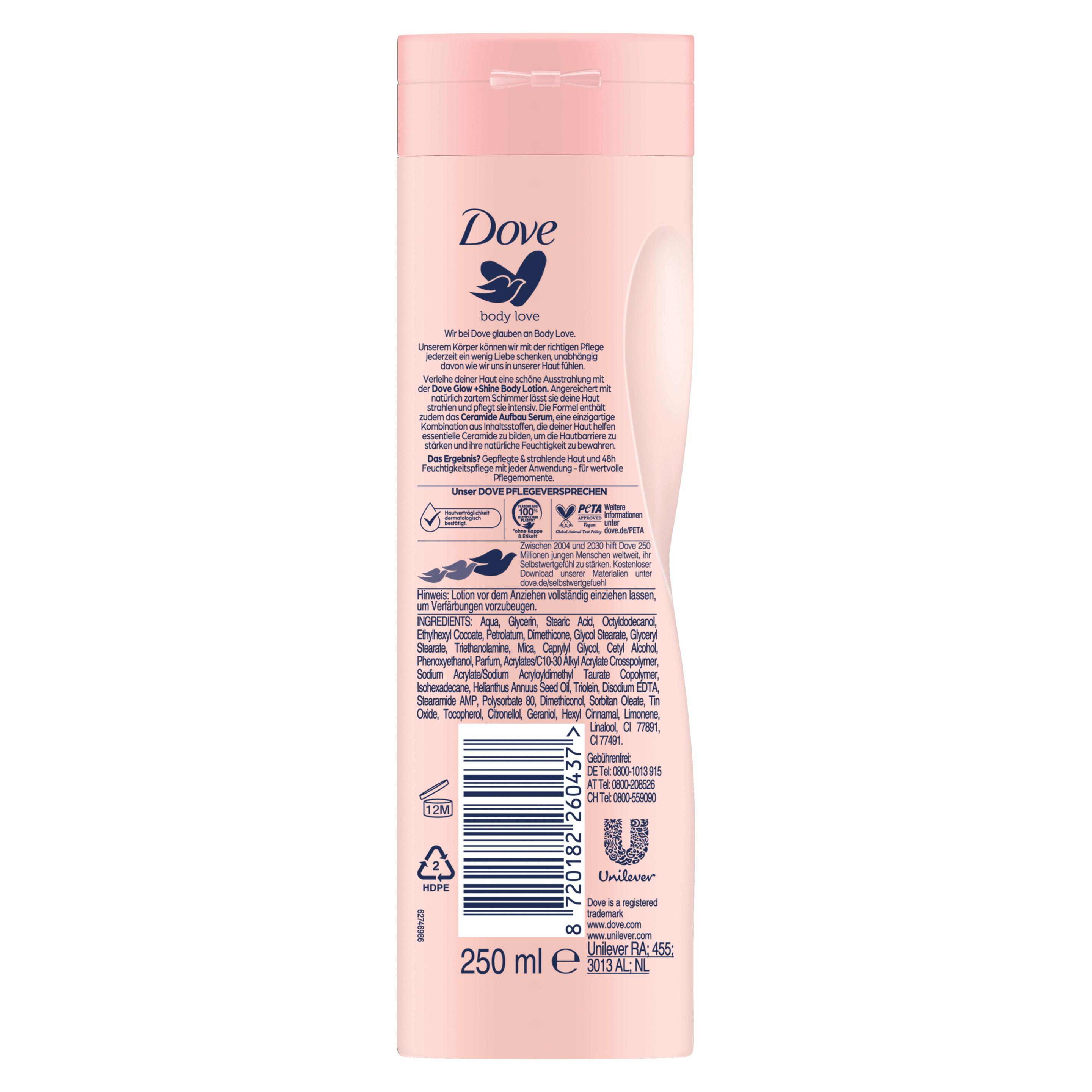 Produktbild Dove Body Lotion Glow&Shine  2 von 9