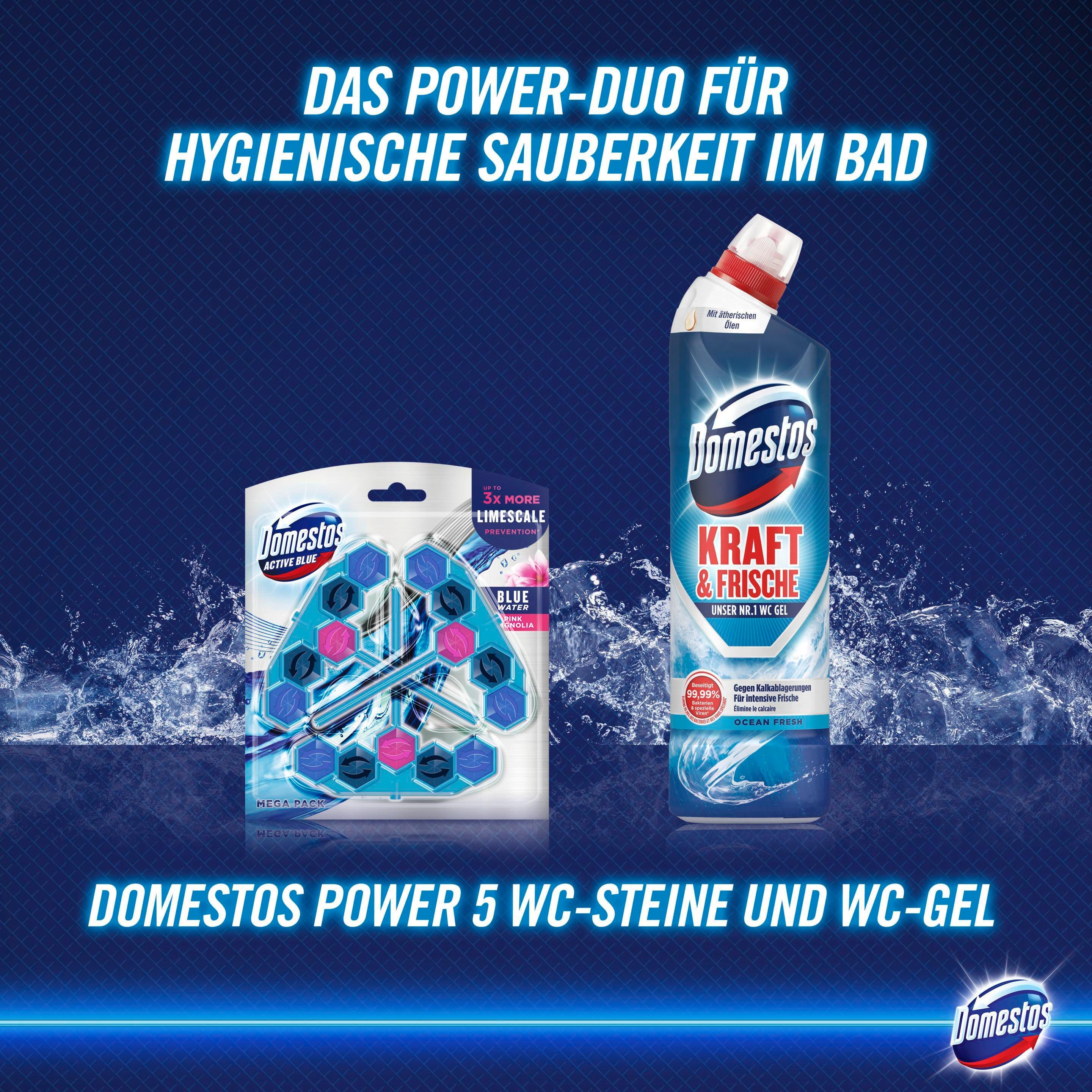 Produktbild Domestos WC-Gel Kraft&Frische Ocean Fresh 3 von 9
