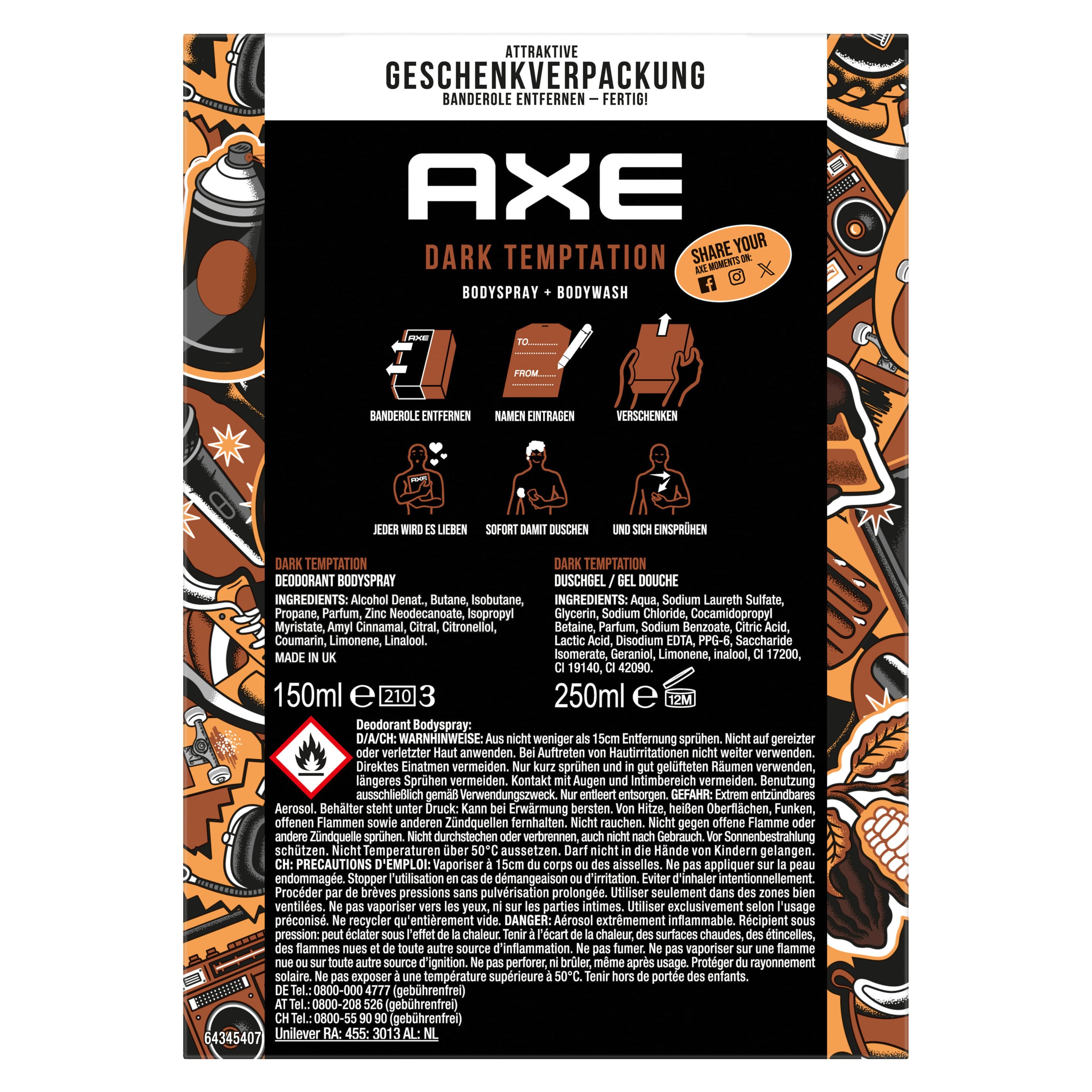 Produktbild Axe Geschenkset Dark Temptation 2 von 9