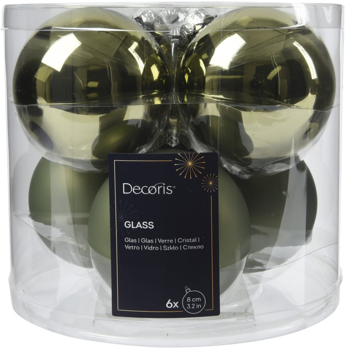 Decoris Glaskugeln Ø8cm