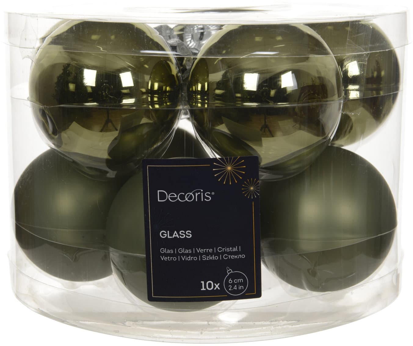Decoris Glaskugeln Ø6cm