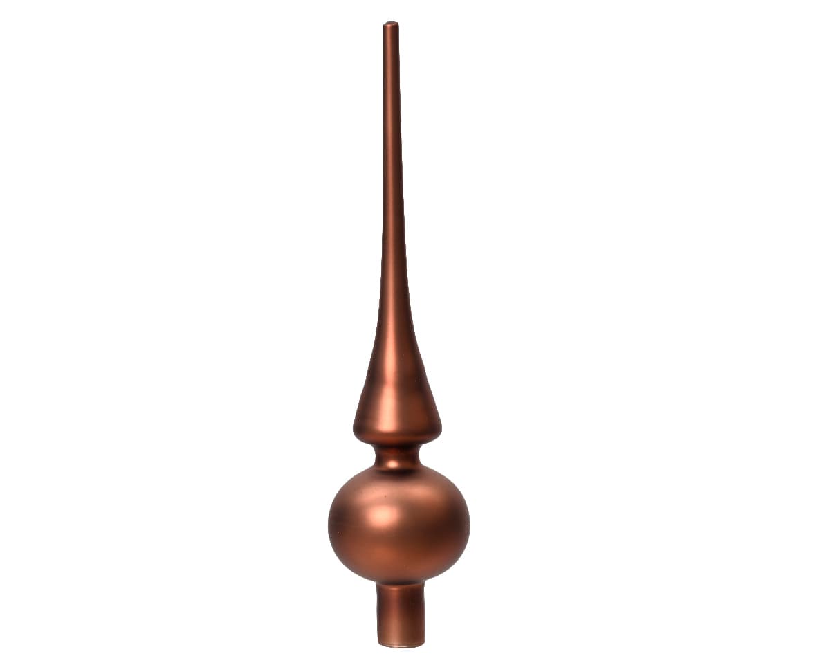 Decoris Weihnachtsdekoration Glasbaumspitze Matt 26cm