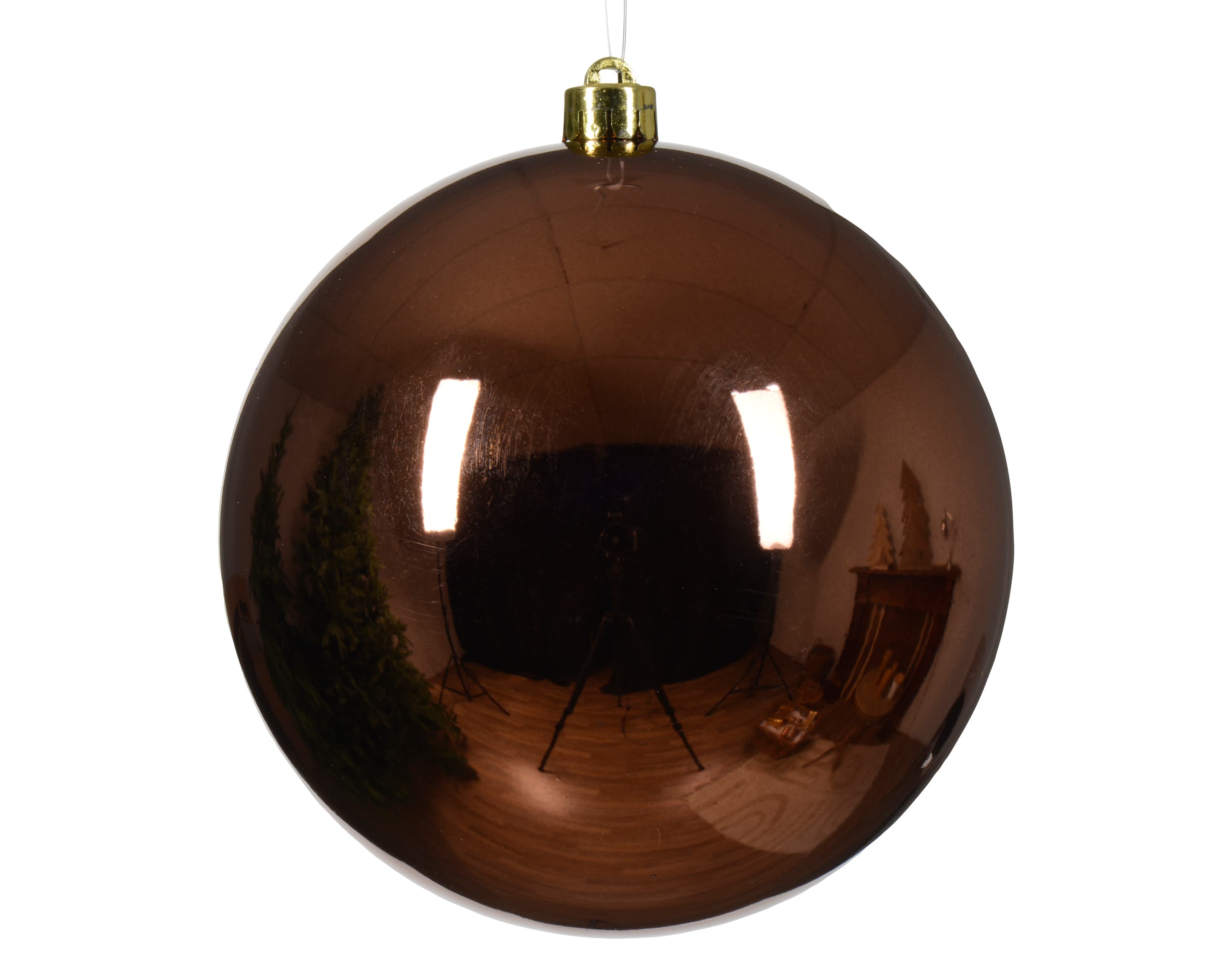 Decoris XL Kunststoff Weihnachtskugel Ø14cm