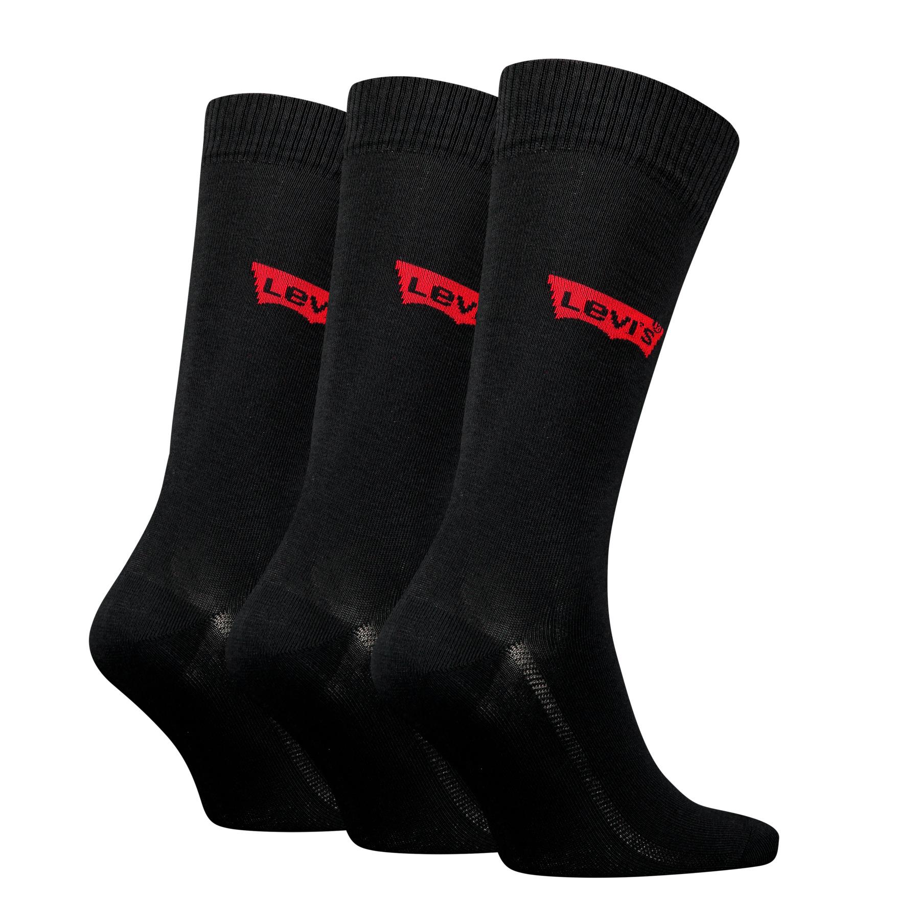Produktbild Levis Unisex Socken Regular Cut Batwing Logo Recycled Cotton 3er Pack 2 von 2