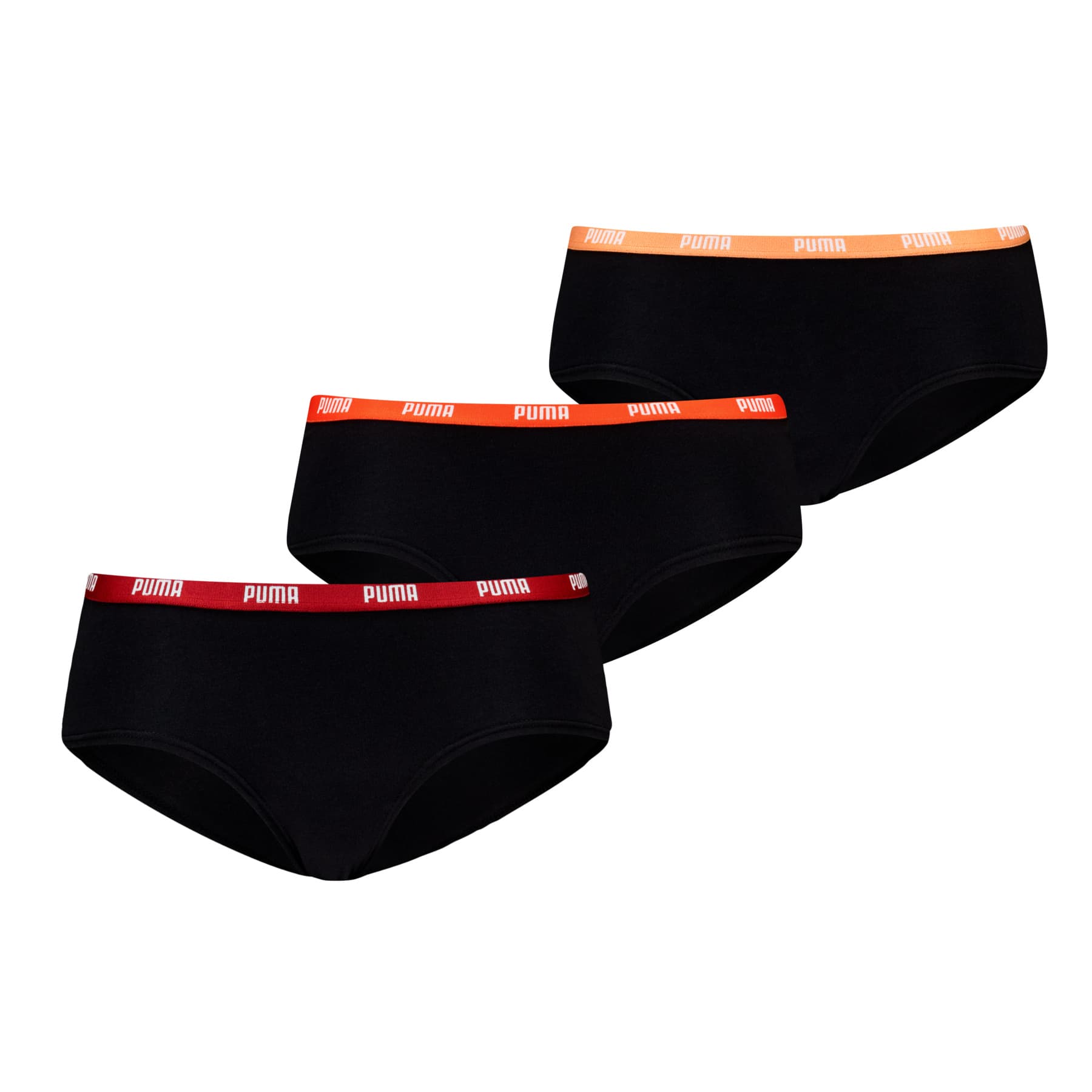 PUMA Damen Unterhose Hipster 3er Pack