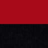 black, red