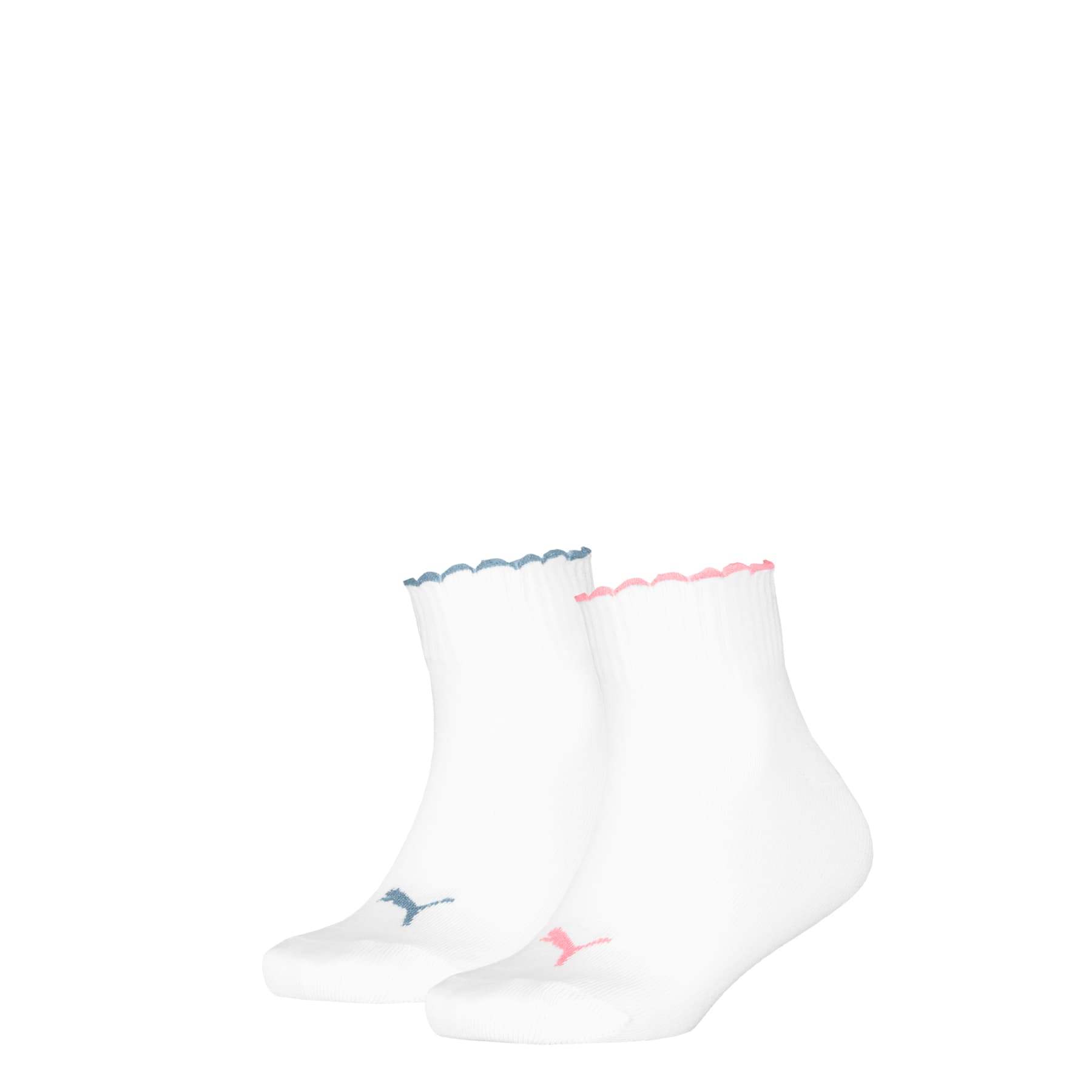 PUMA Kinder Kurzsocken Scallop Edge Quarter 2er Pack