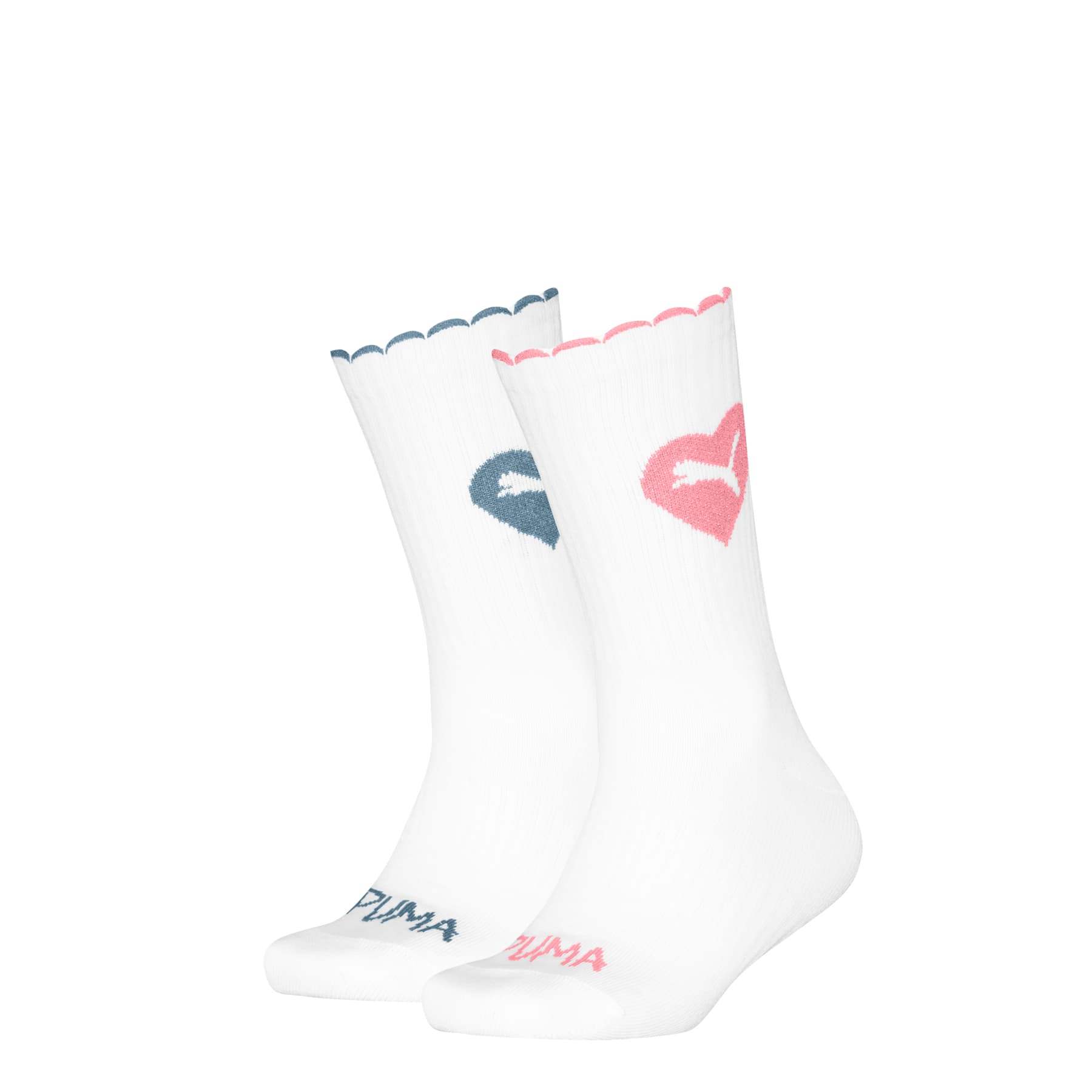 PUMA Kinder Socken Scallop Edge 2er Pack