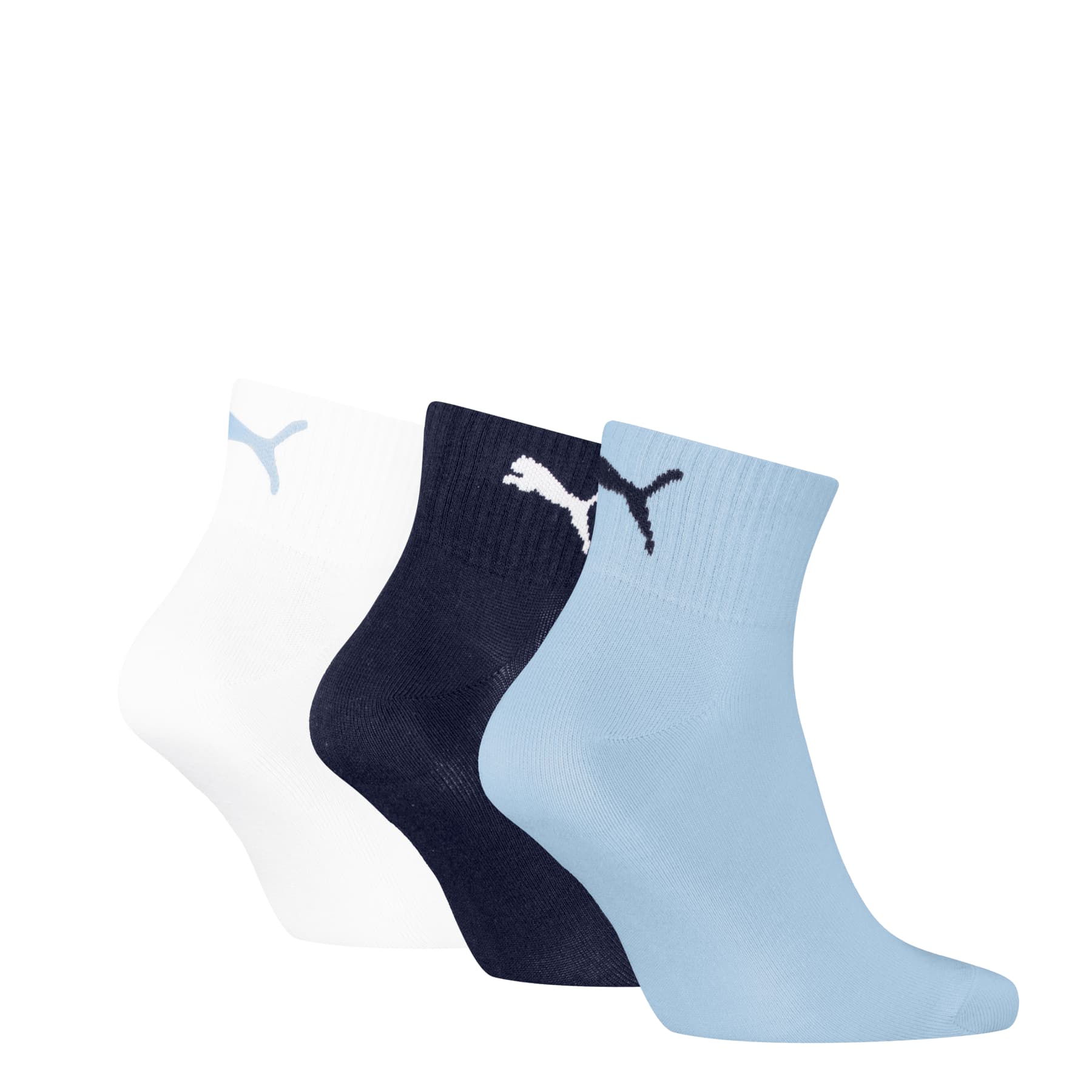 Produktbild PUMA Unisex Kurzsocken Rib Logo Quarter 3er Pack 2 von 2
