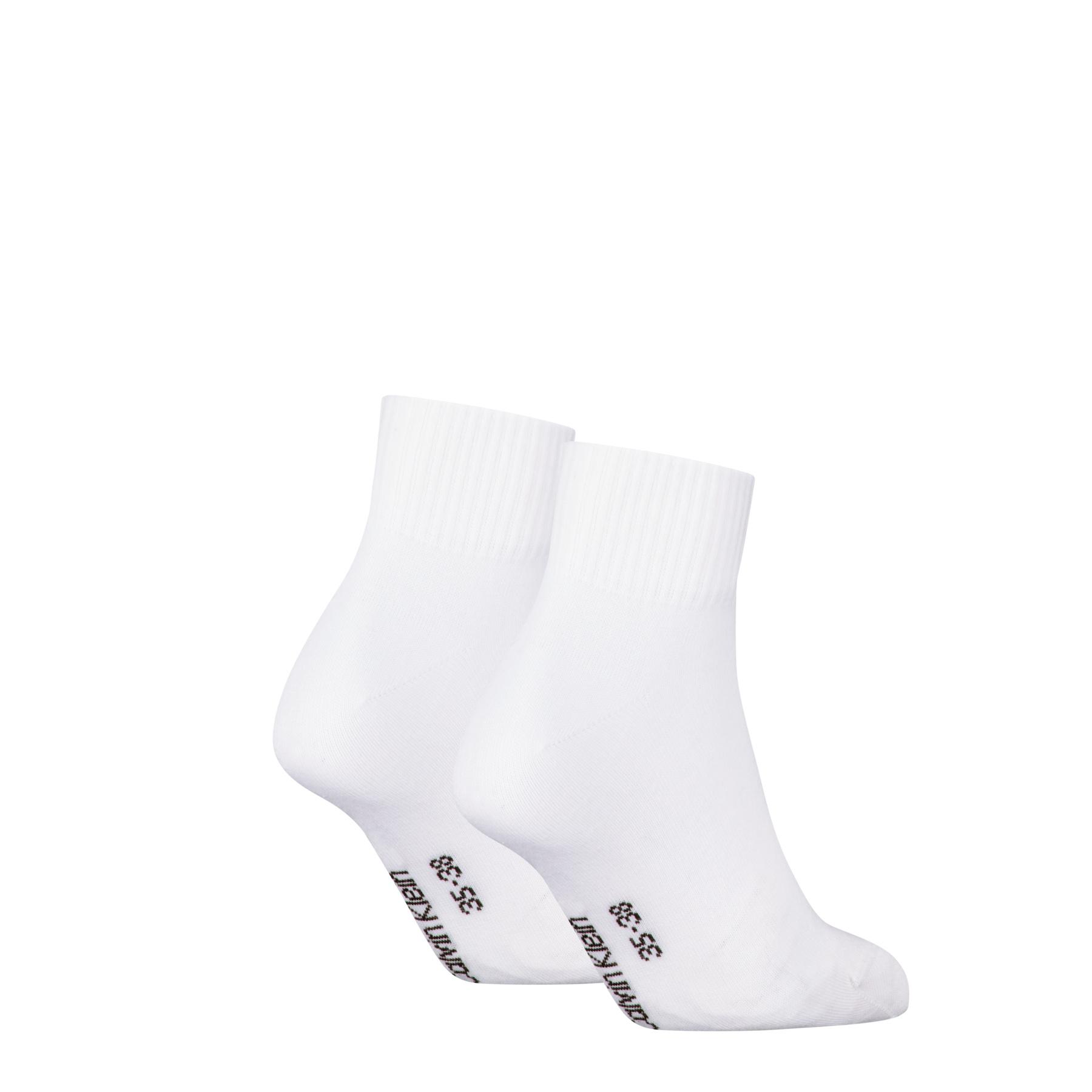 Produktbild Calvin Klein Damen Socken Monogram Quarter 2er Pack 2 von 2