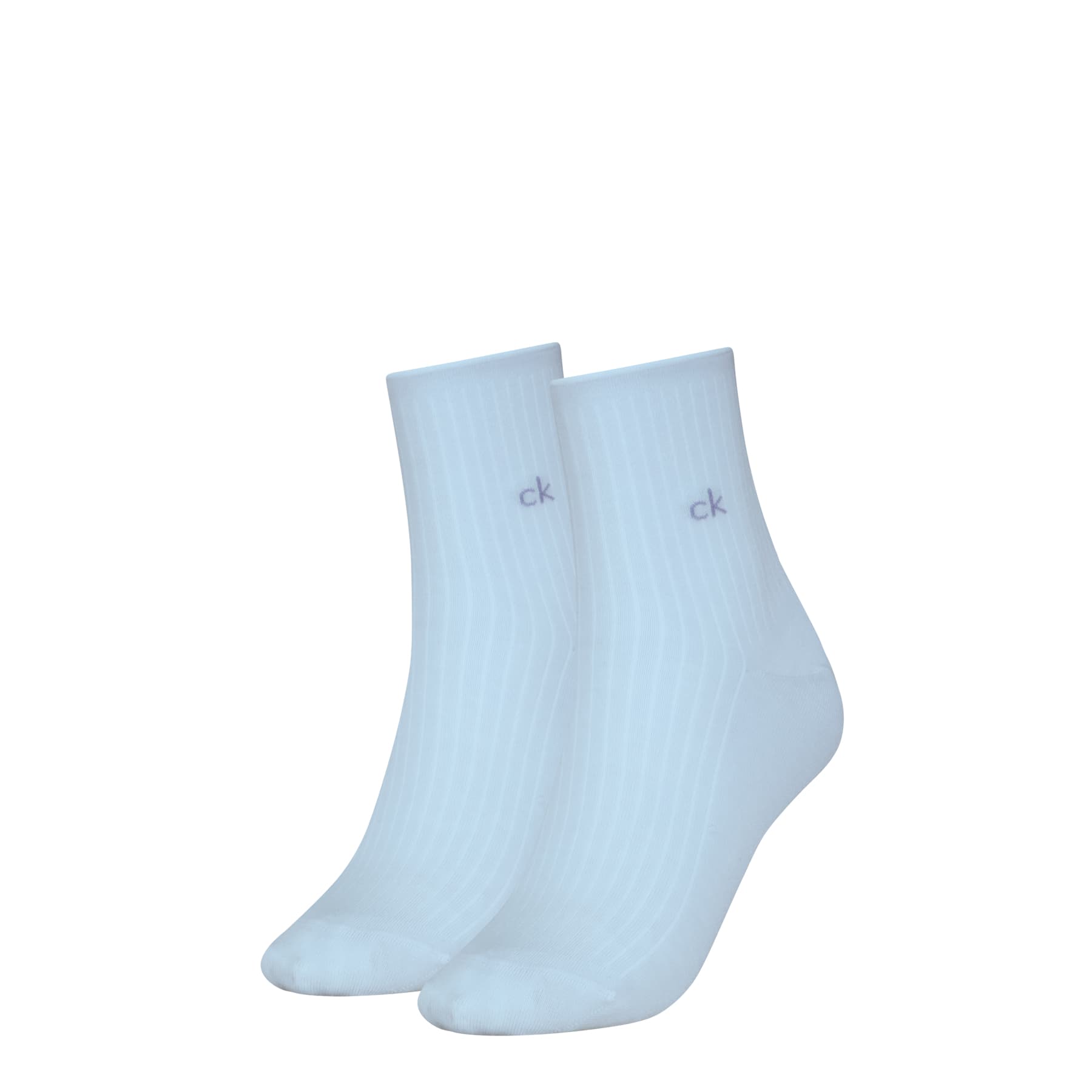Calvin Klein Damen Socken Short Roll Top 2er Pack