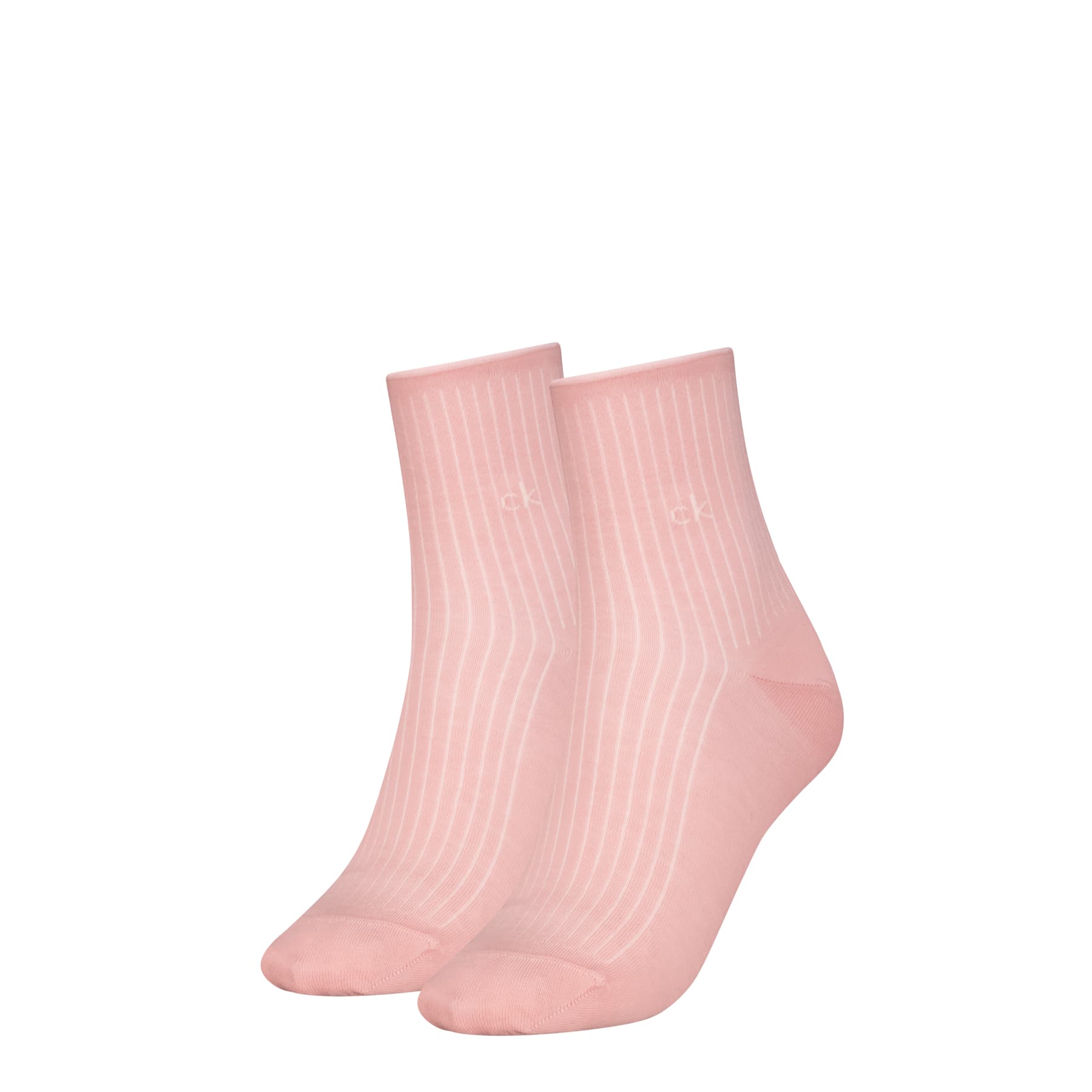 Calvin Klein Damen Socken Short Roll Top 2er Pack