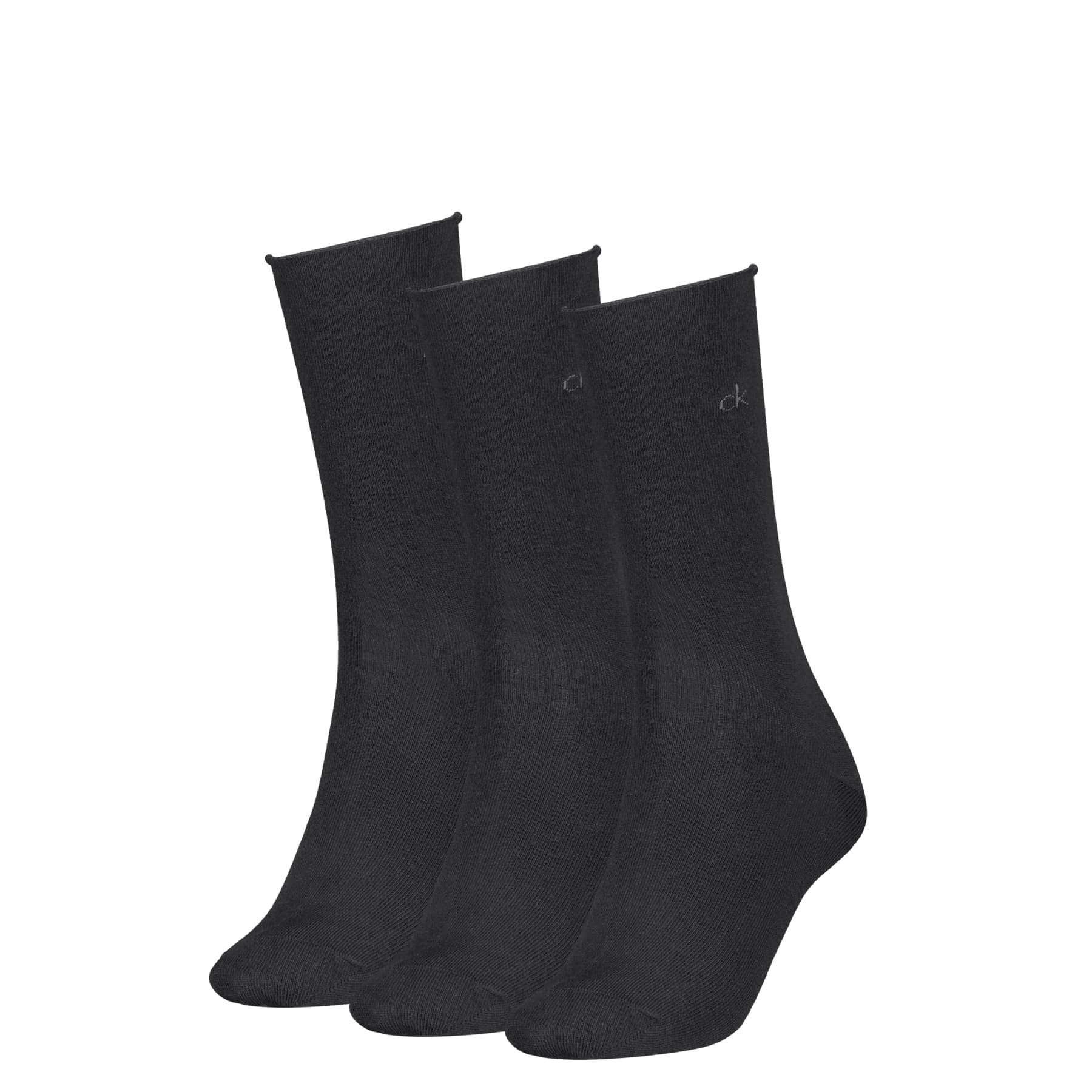 Calvin Klein Damen Socken Rolltop 3er Pack