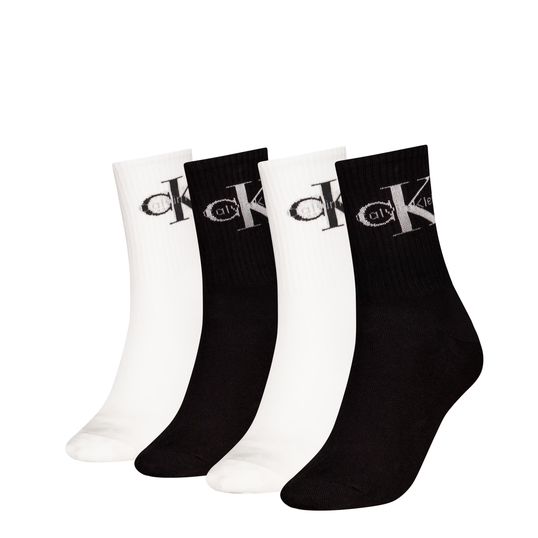 Calvin Klein Damen Socken Giftbox Monologo 4er Pack