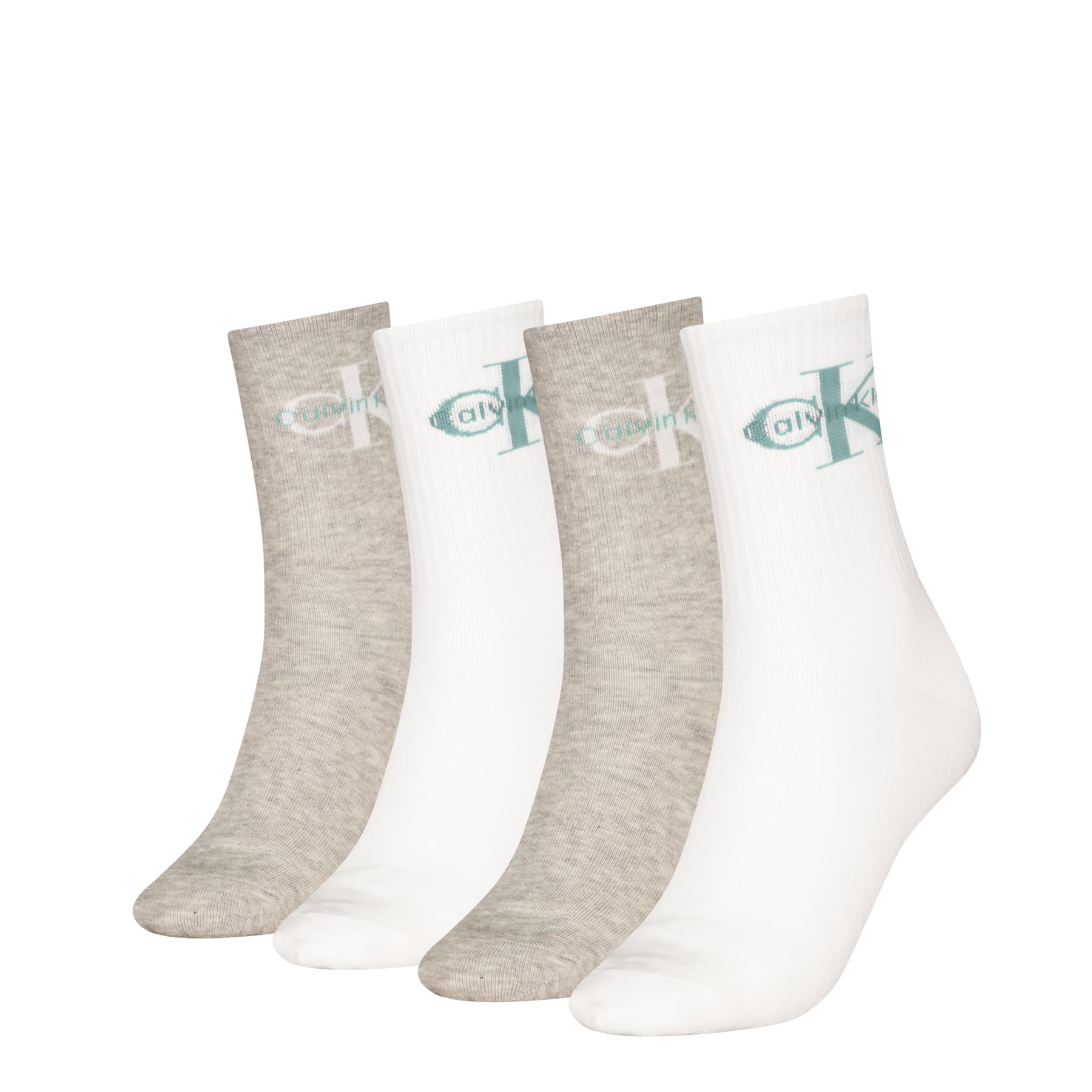 Calvin Klein Damen Socken Giftbox Monologo 4er Pack
