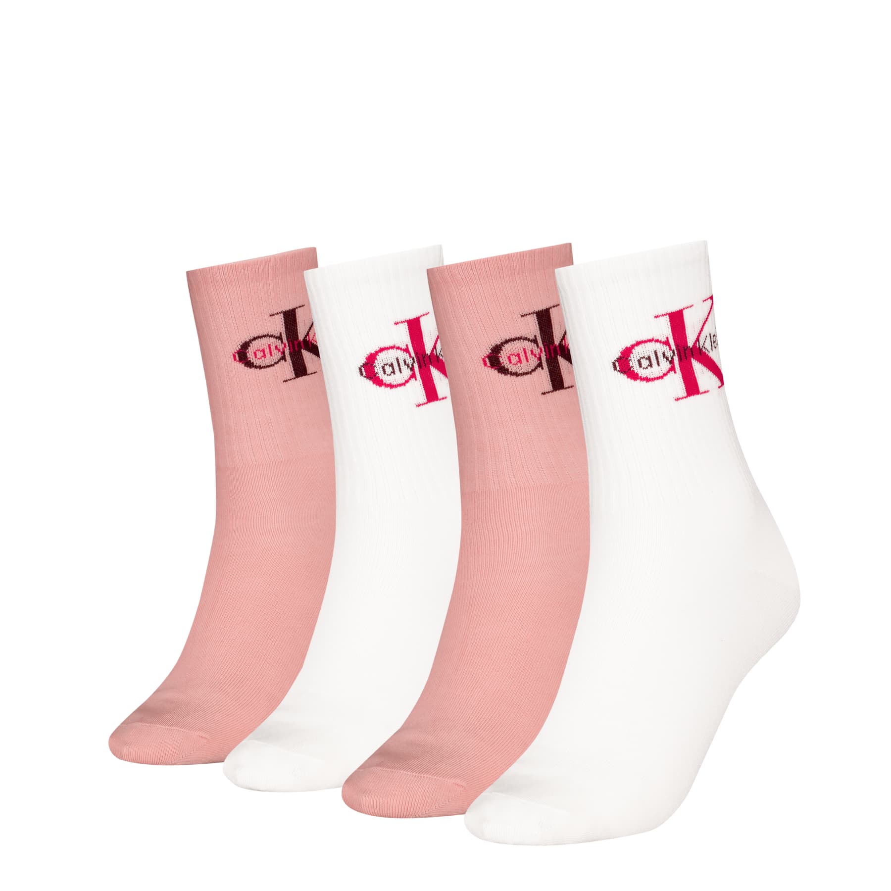 Calvin Klein Damen Socken Giftbox Monologo 4er Pack