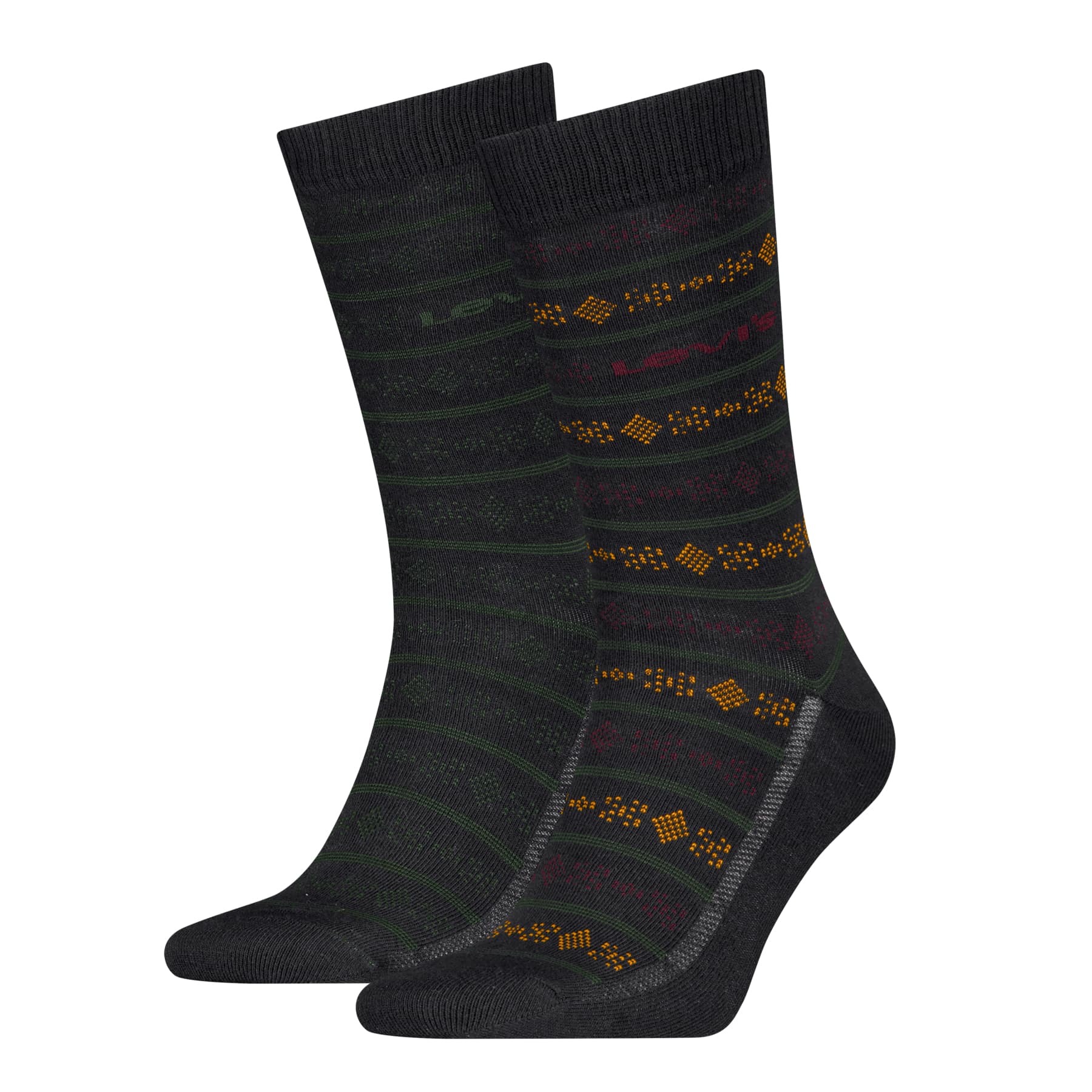Levis Unisex Socken Reg Cut Bjorn Geo Stripe 2er Pack