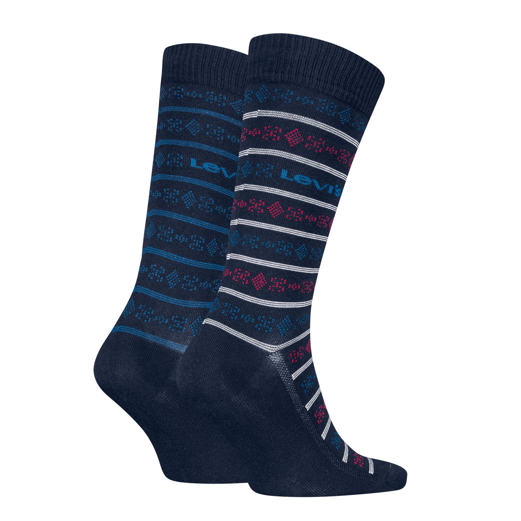 Produktbild Levis Unisex Socken Reg Cut Bjorn Geo Stripe 2er Pack 2 von 2