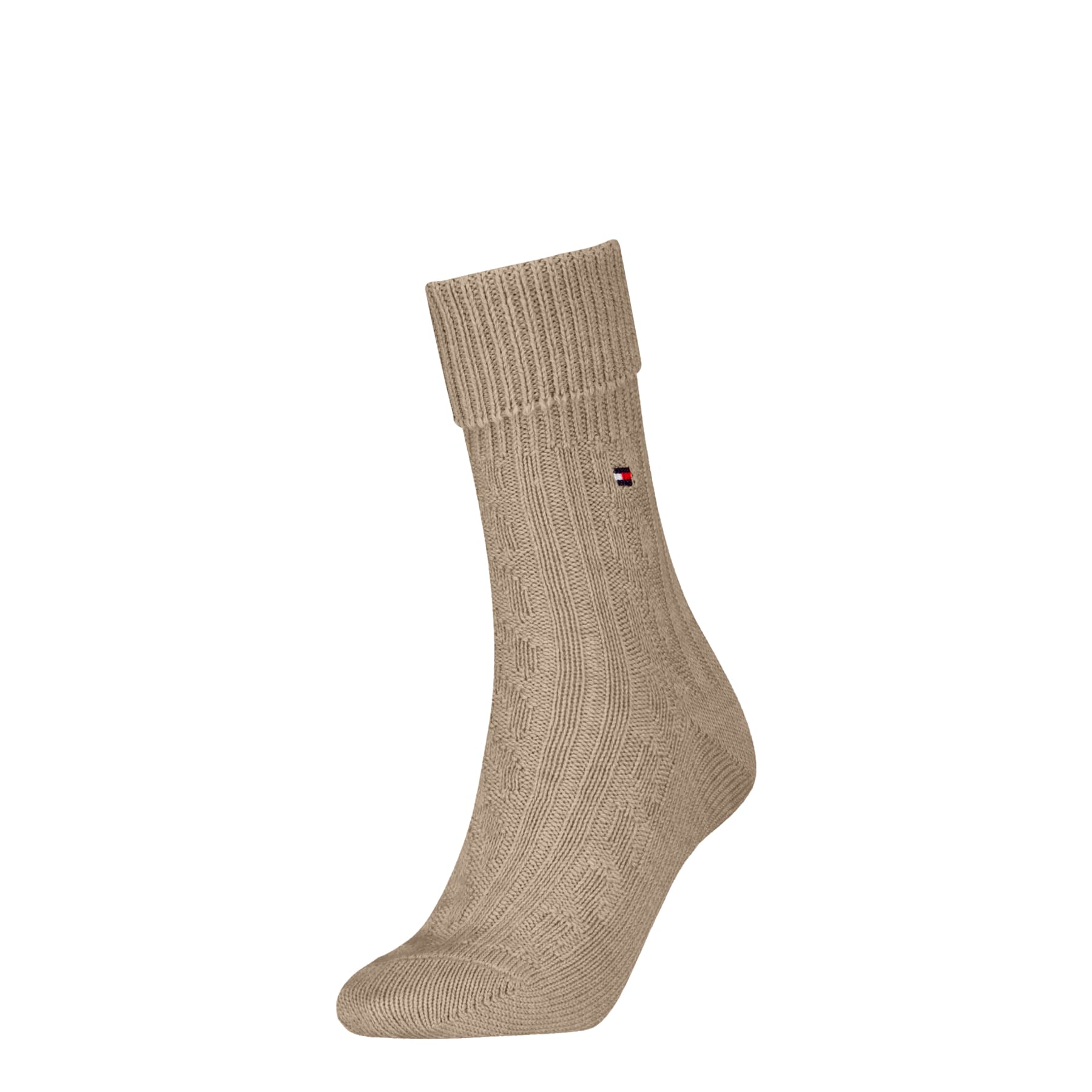 TOMMY HILFIGER Damen Socken Fold Over Cable