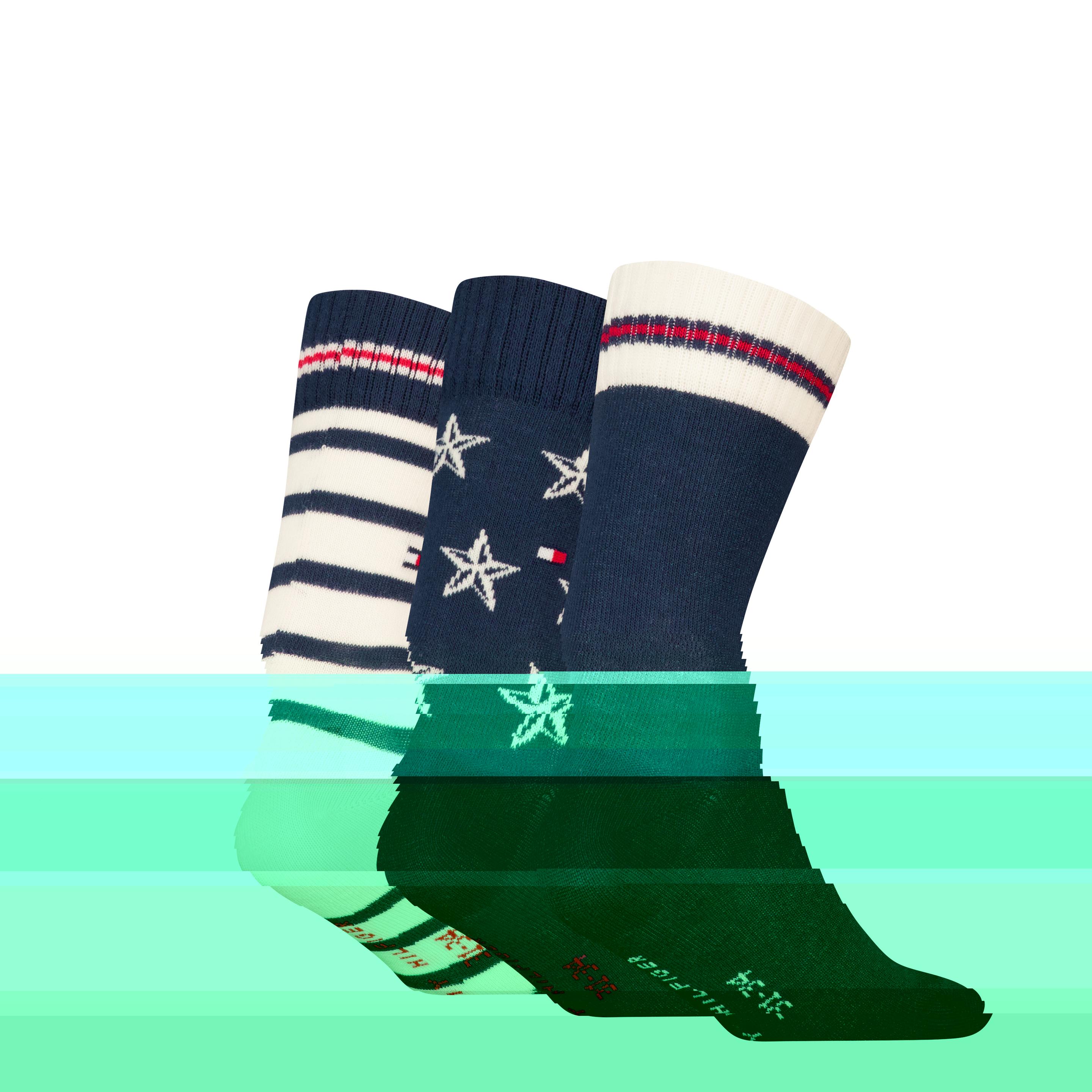 Produktbild TOMMY HILFIGER Kinder Socken 3er Pack Geschenkpackung 2 von 3