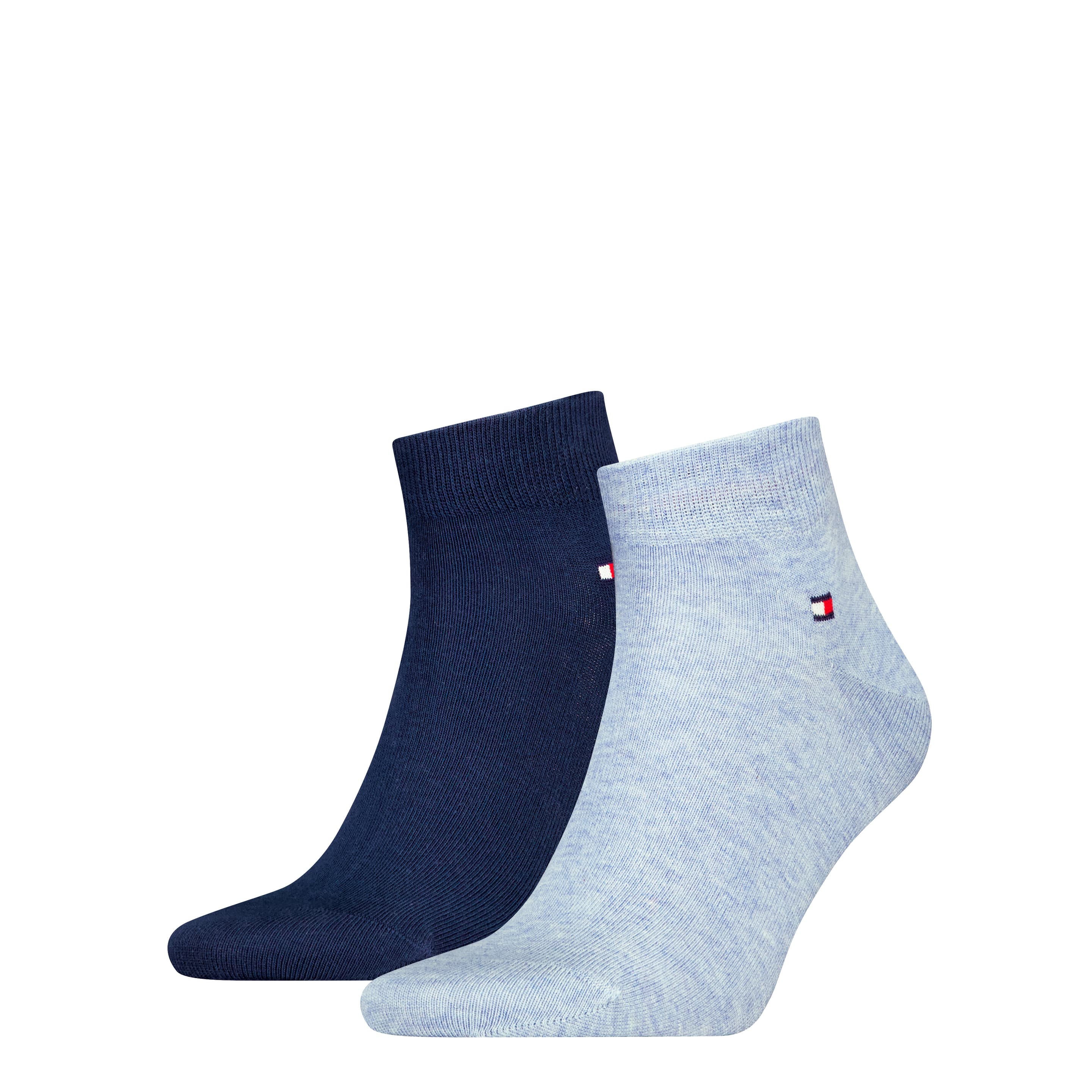 TOMMY HILFIGER Herren Kurzsocken Quarter Flag 2er Pack