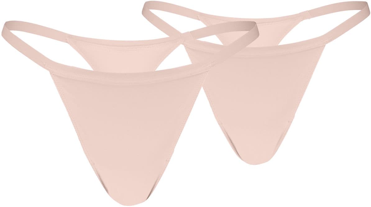 PUMA Damen Unterhose Strings Microfiber Tanga 2er Pack