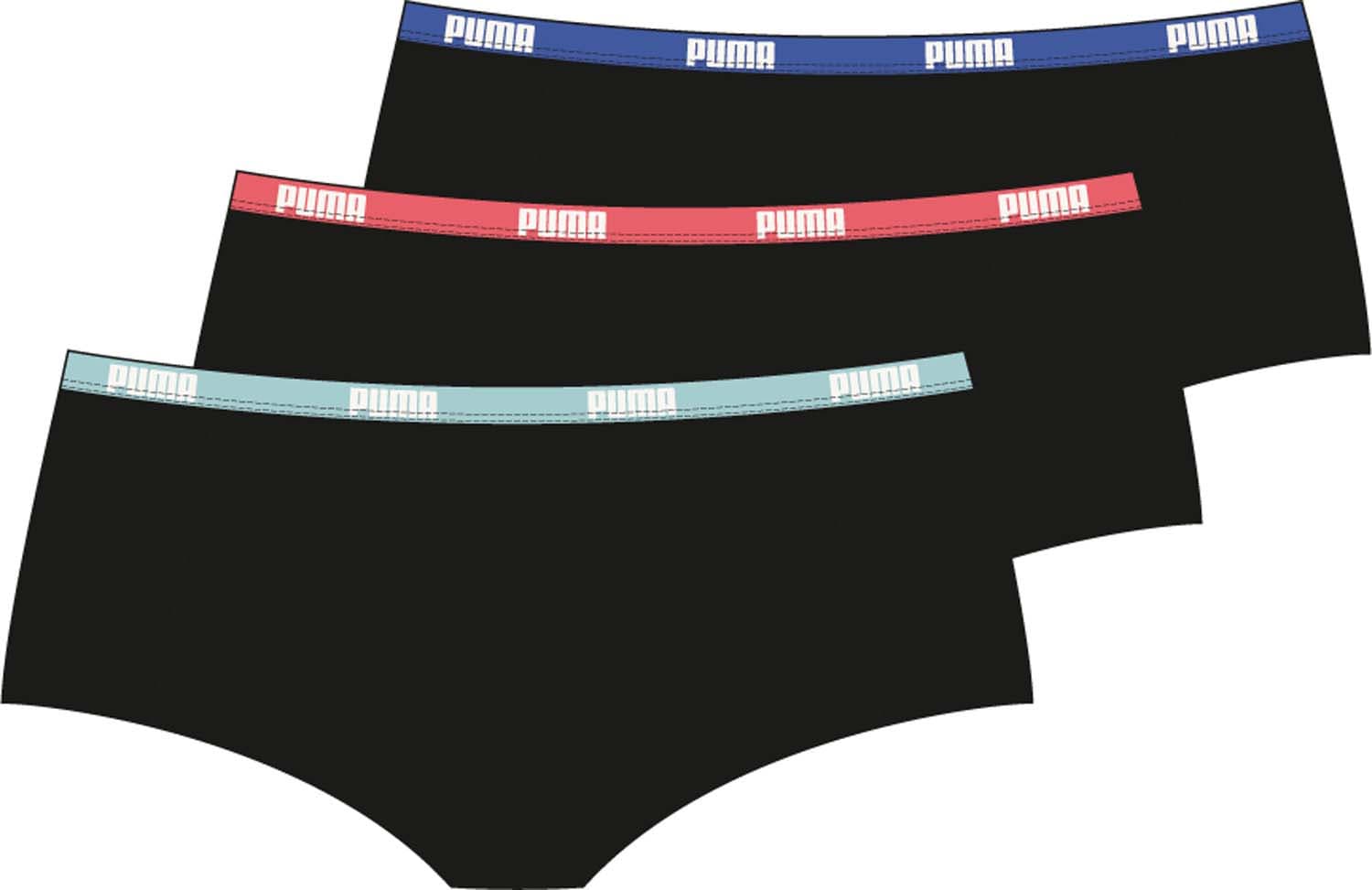 PUMA Damen Mini Short 3er Pack