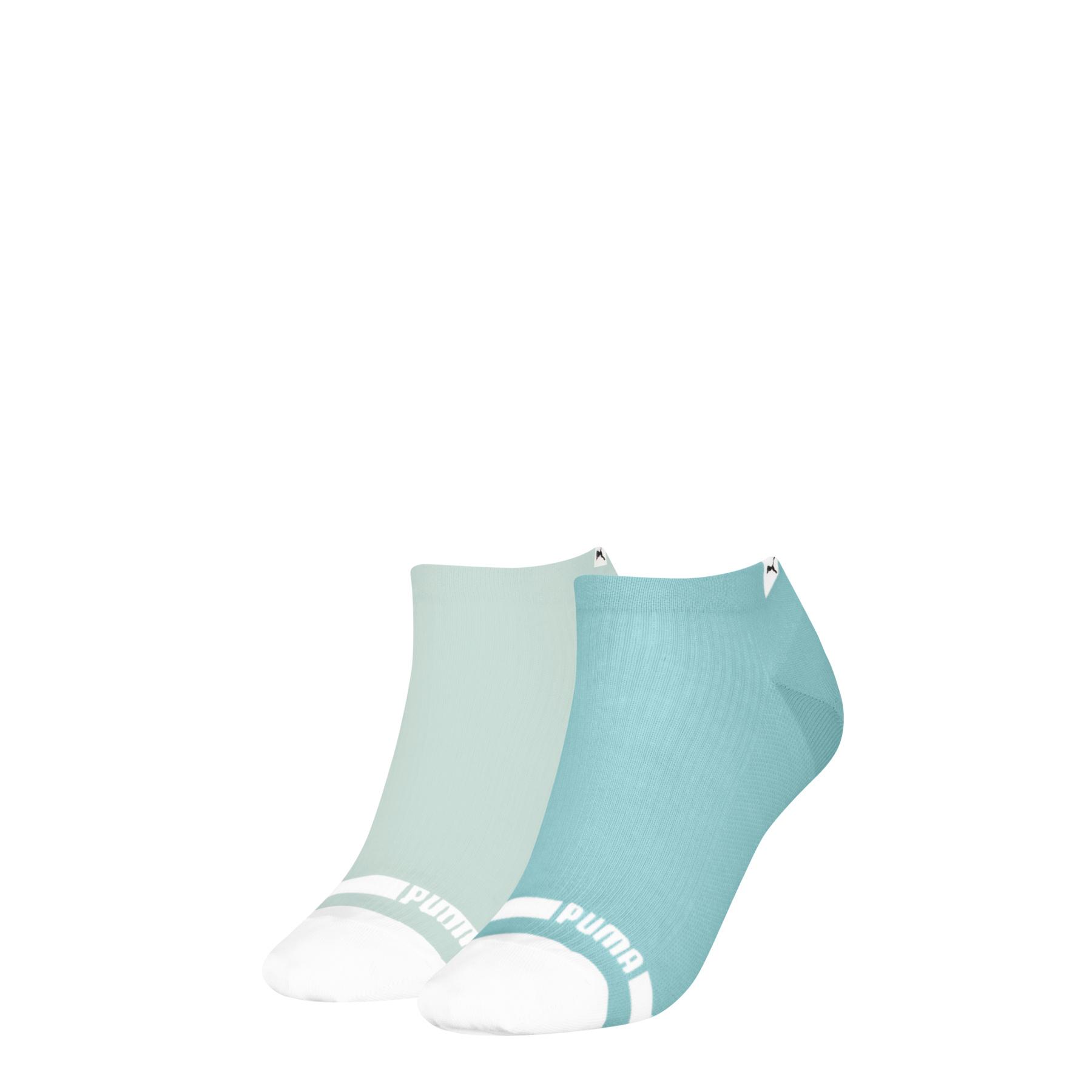 PUMA Damen Sneaker Socken Heritage Toe 2er Pack