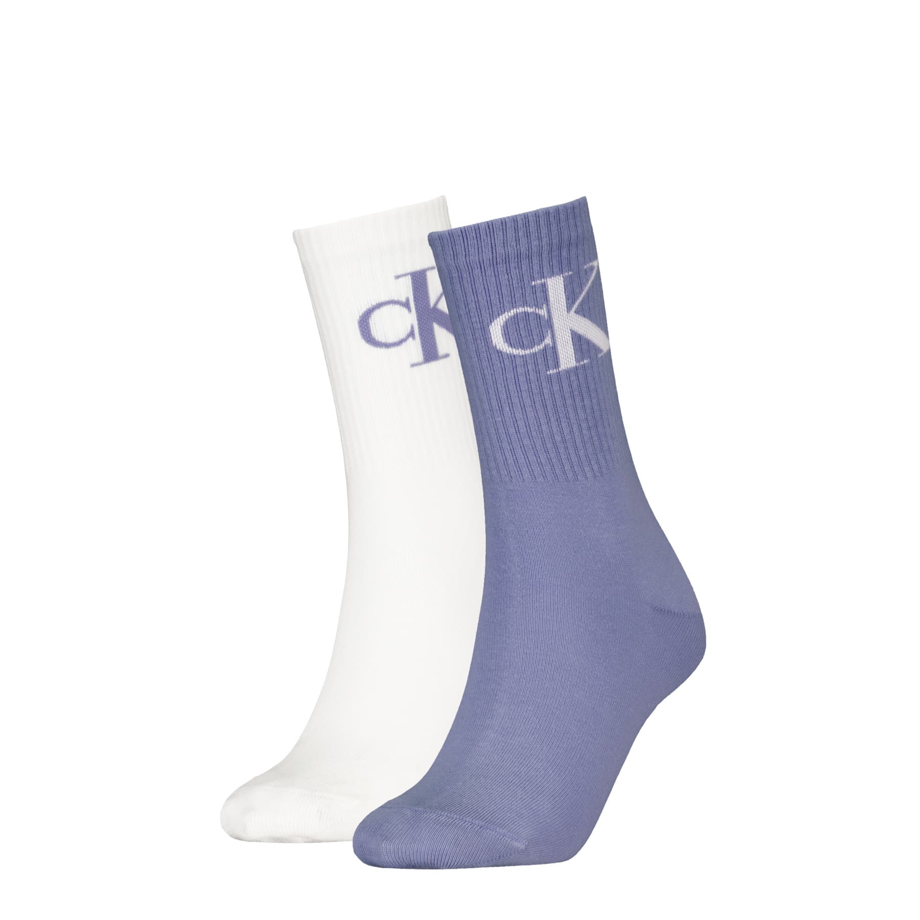 Calvin Klein Damen Socken Monogram 2er Pack