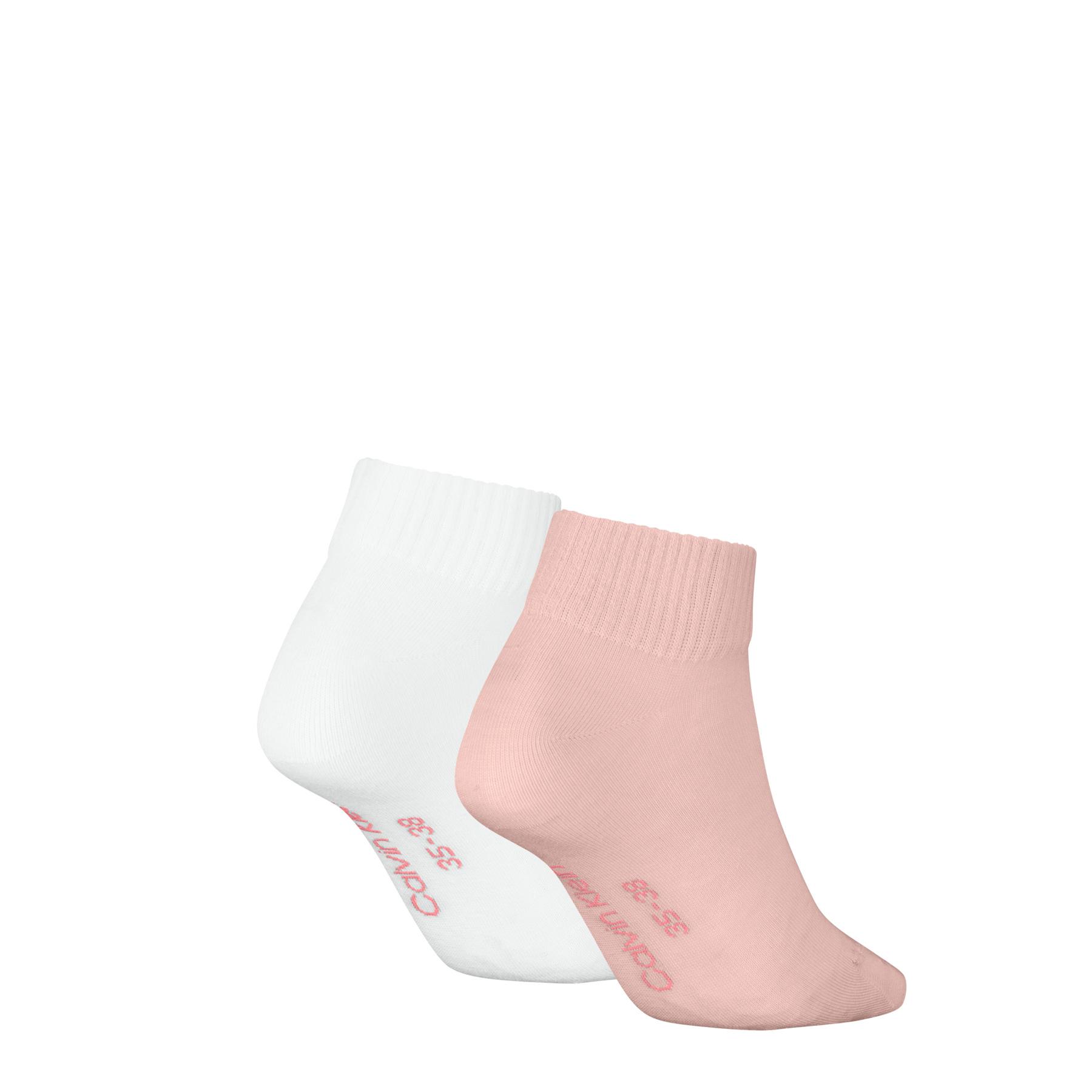 Produktbild Calvin Klein Damen Socken Monogram Quarter 2er Pack 2 von 2