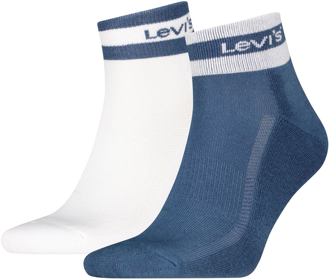 Levis Unisex Sportsocken Mid Cut Sport Stripe 2er Pack