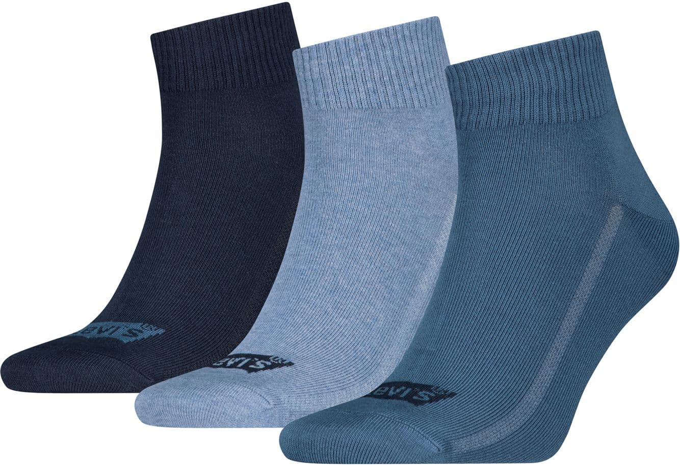 Levis Unisex Socken Mid Cut Batwing Recycled Cotton 3er Pack