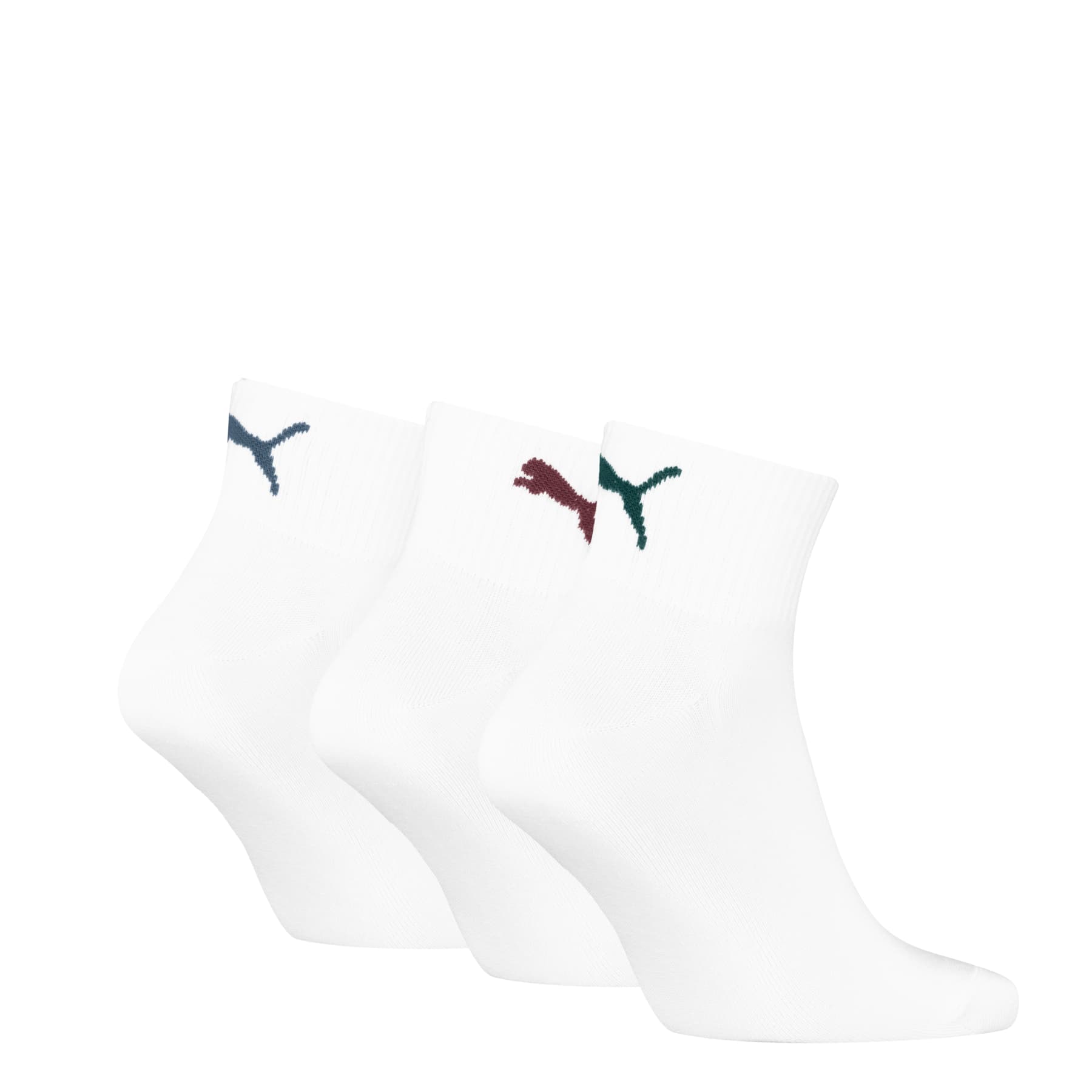 Produktbild PUMA Unisex Kurzsocken Rib Logo Quarter 3er Pack 2 von 2
