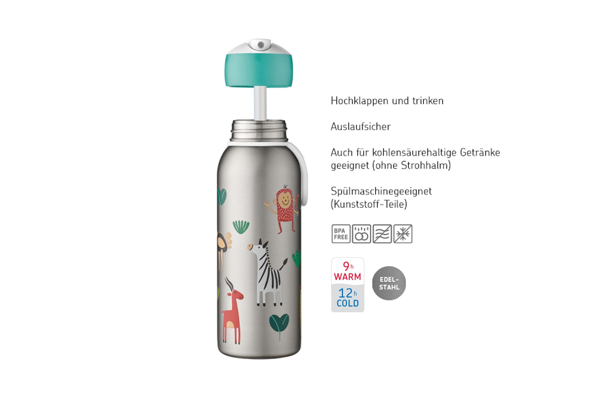 Produktbild MEPAL Campus thermo Thermoflasche flip-up little farm 350ml 3 von 3
