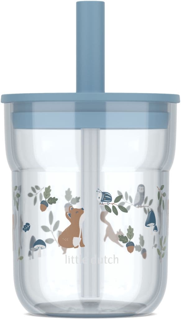 MEPAL Mio Kindertrinkglas mit Halm Forest Friends 0,25l