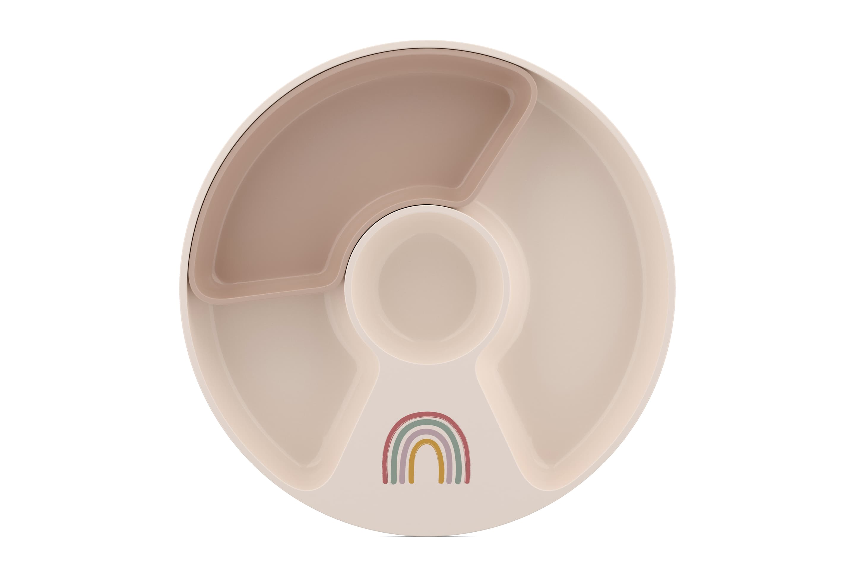 MEPAL Mio Kinderteller mit Unterteilung Sunshine & Rainbow