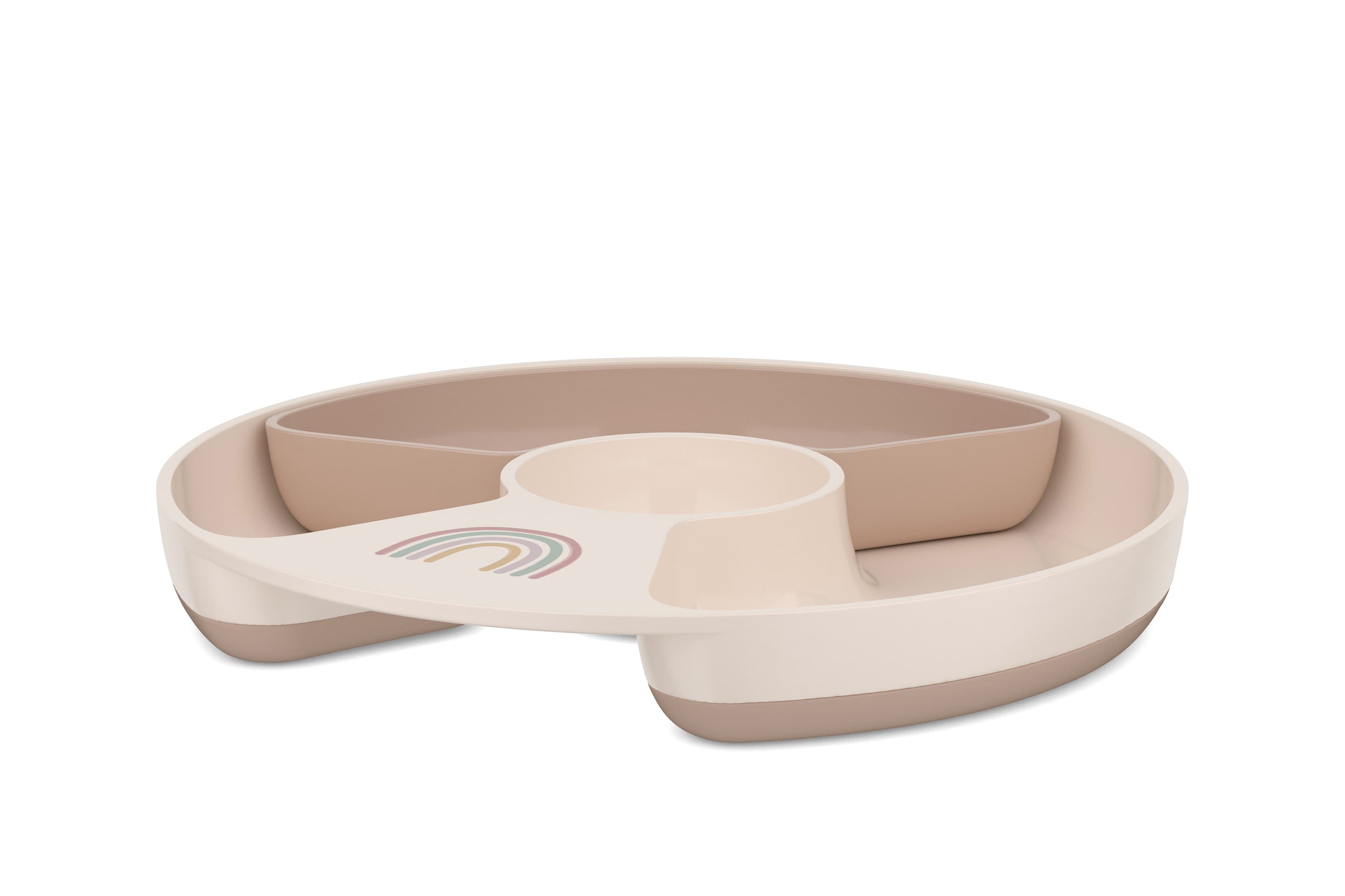 Produktbild MEPAL Mio Kinderteller mit Unterteilung Sunshine & Rainbow 2 von 2