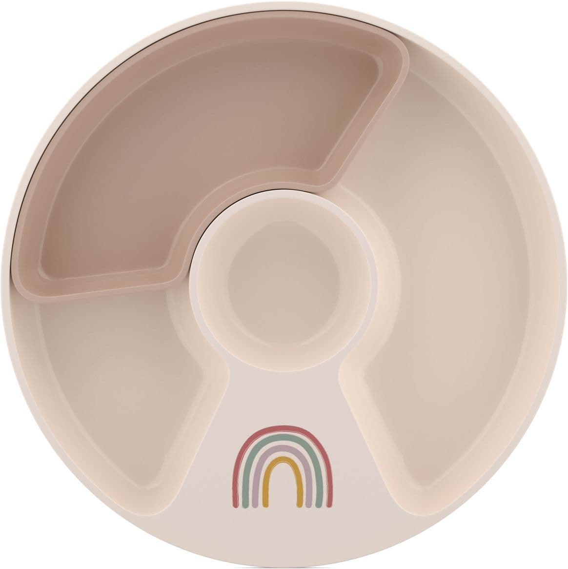 MEPAL Mio Kinderteller mit Unterteilung Sunshine & Rainbow