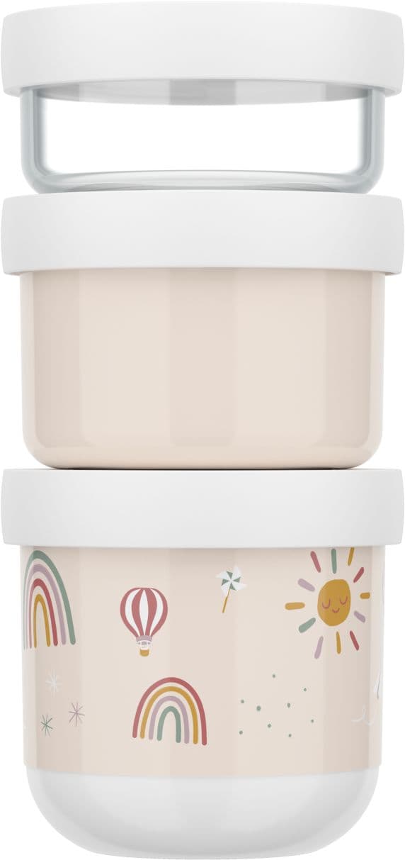 MEPAL Mio Snackbox Sunshine & Rainbows 3tlg.