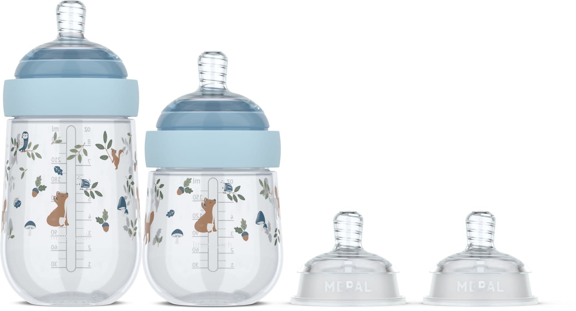 MEPAL Mio Babyflasche Set Forest Friends 4tlg.